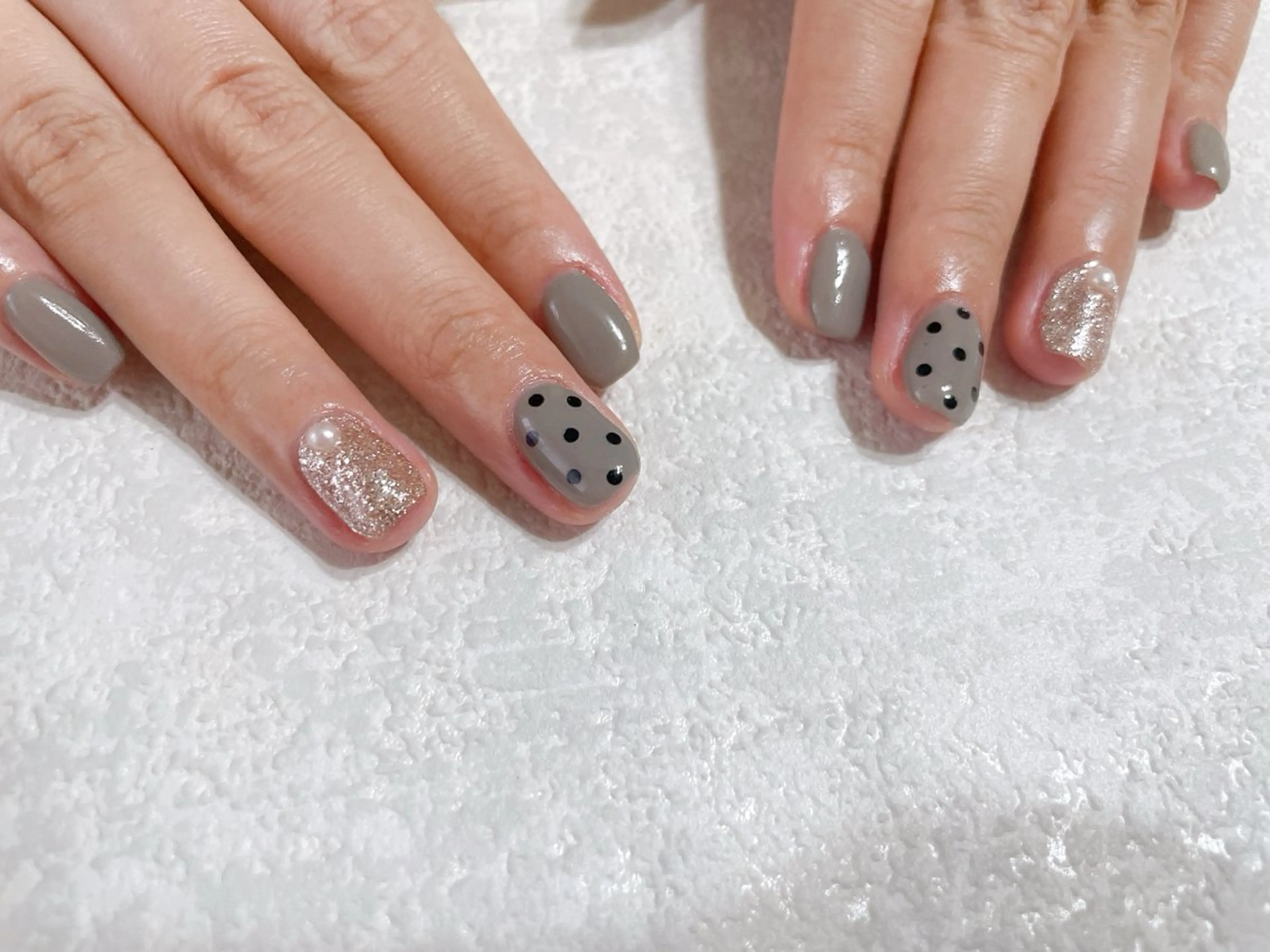 ネイル ジェルネイル 韓国ネイル パラジェル シンプルネイル 春ネイル kikinail 溝の口のネイルデザイン