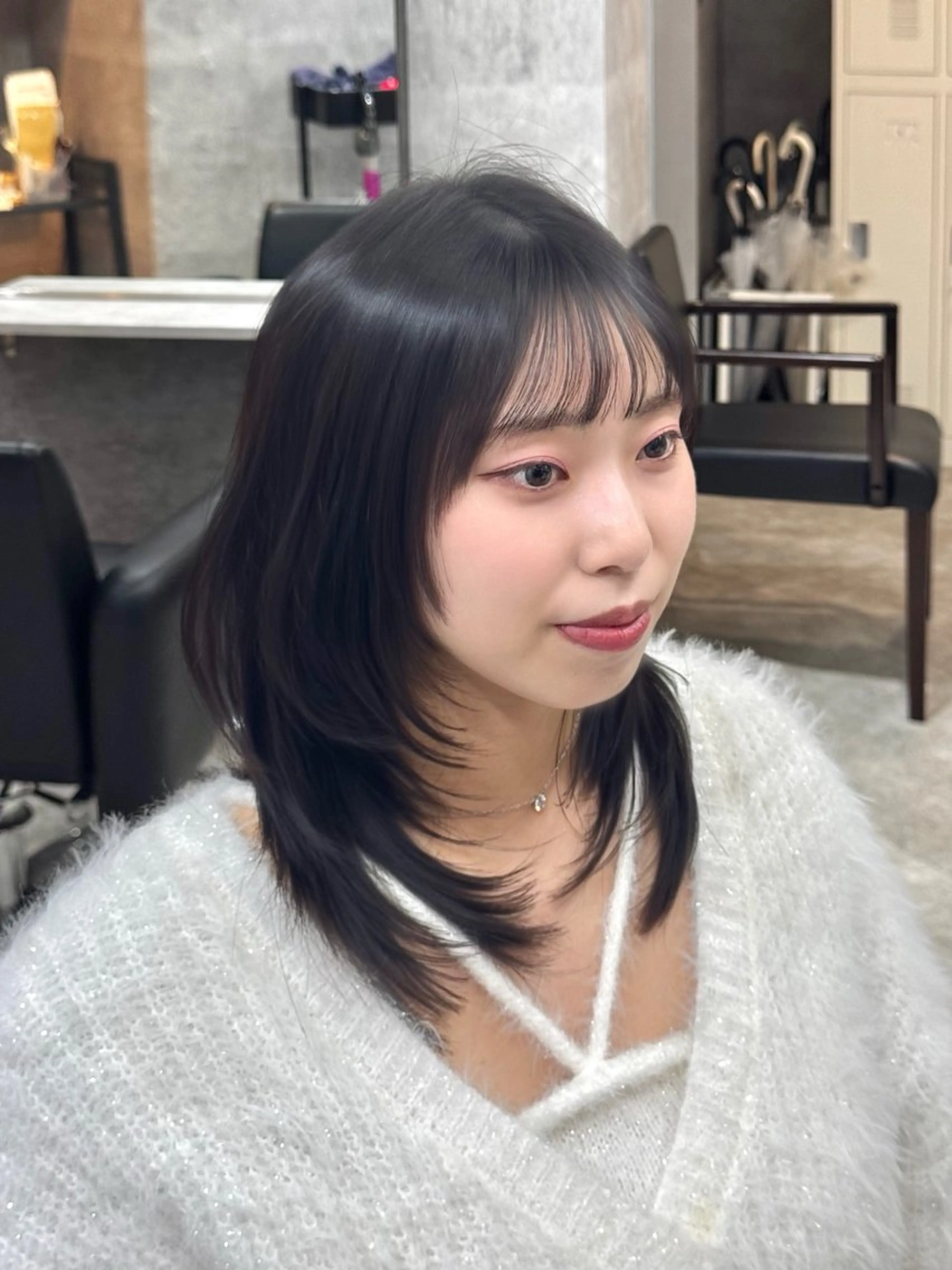 ミディアム カラー カット ヘアカラー トリートメント 🌈【透明感・韓国 ヘア】YUYA🌈のヘアスタイル