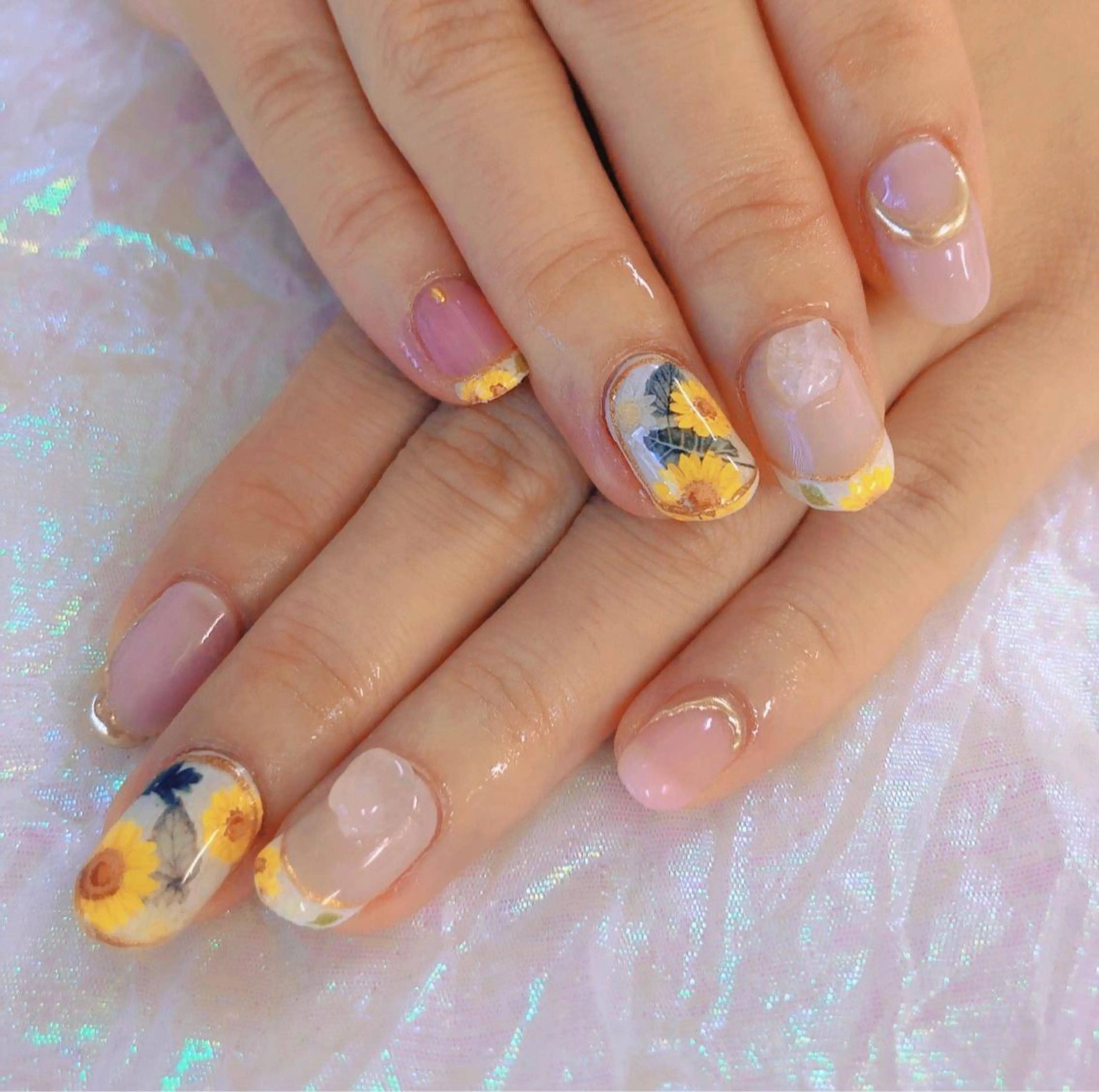 ネイル 持ち込み ピンク Nail lieNのネイルデザイン