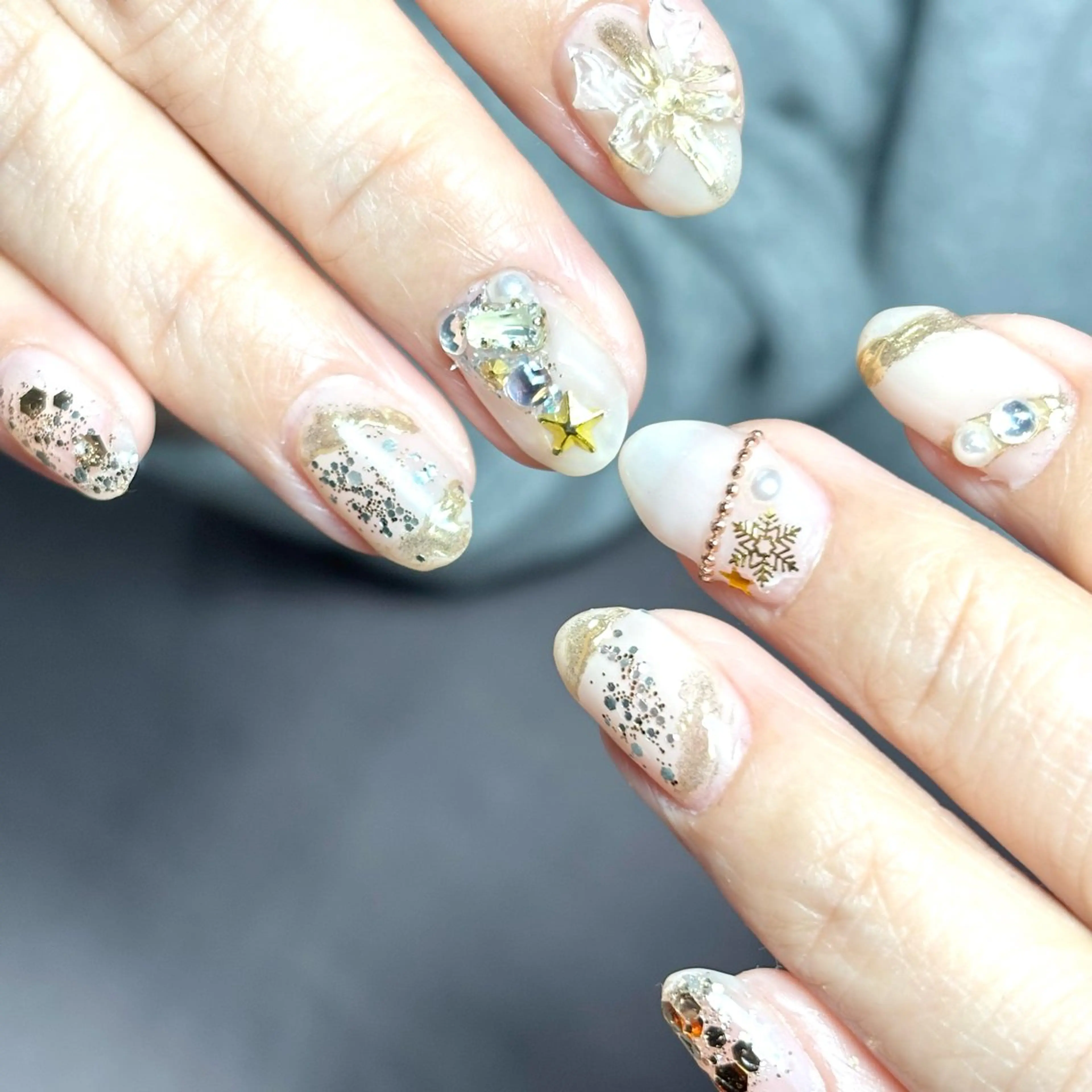 ネイル 冬ネイル クリスマス Nail&Spa SeaGlass所属・SeaGlass tomoのネイルデザイン