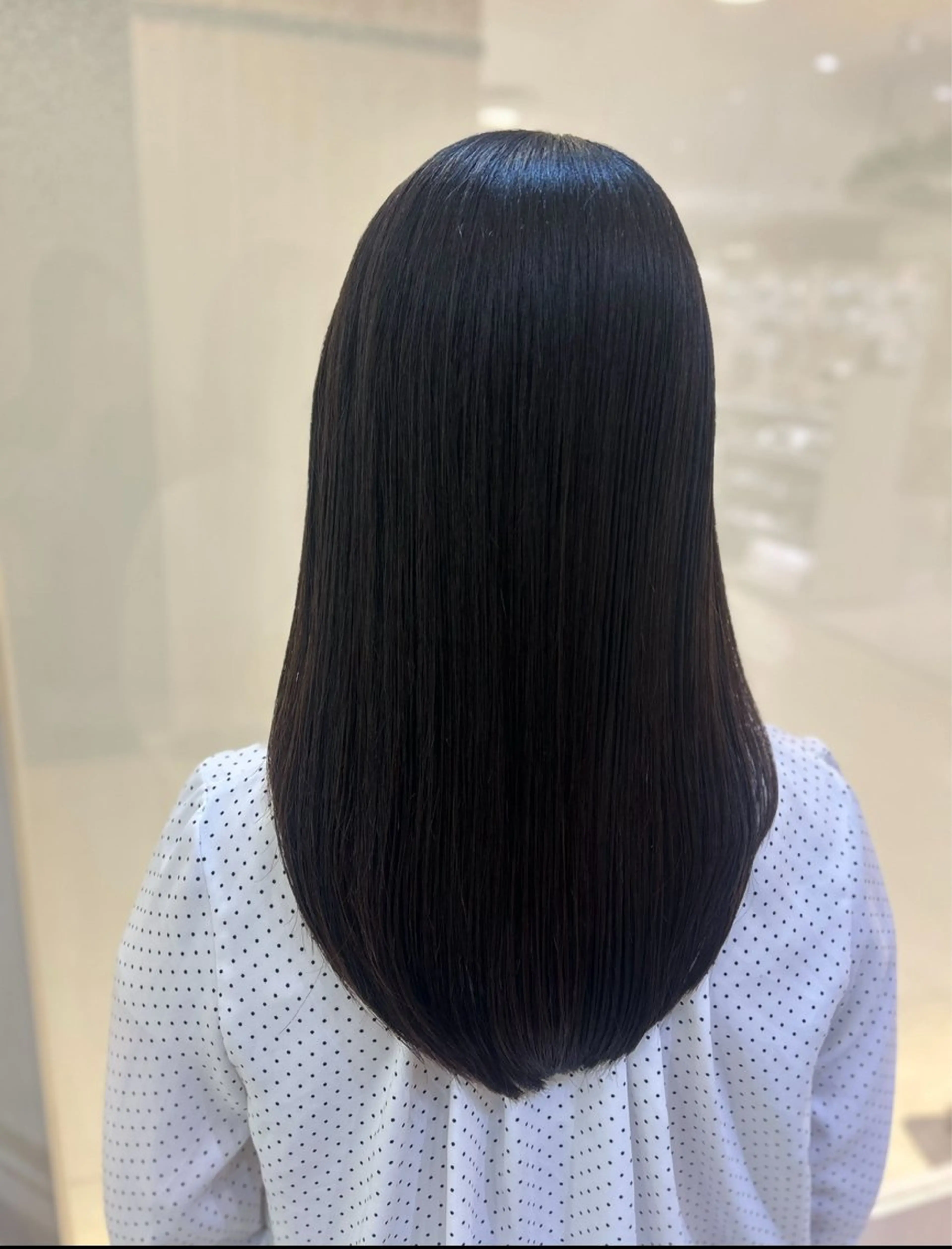 セミロング パーマ カット 縮毛矯正 トリートメント 髪質改善/縮毛矯正 ササキナツミのヘアスタイル