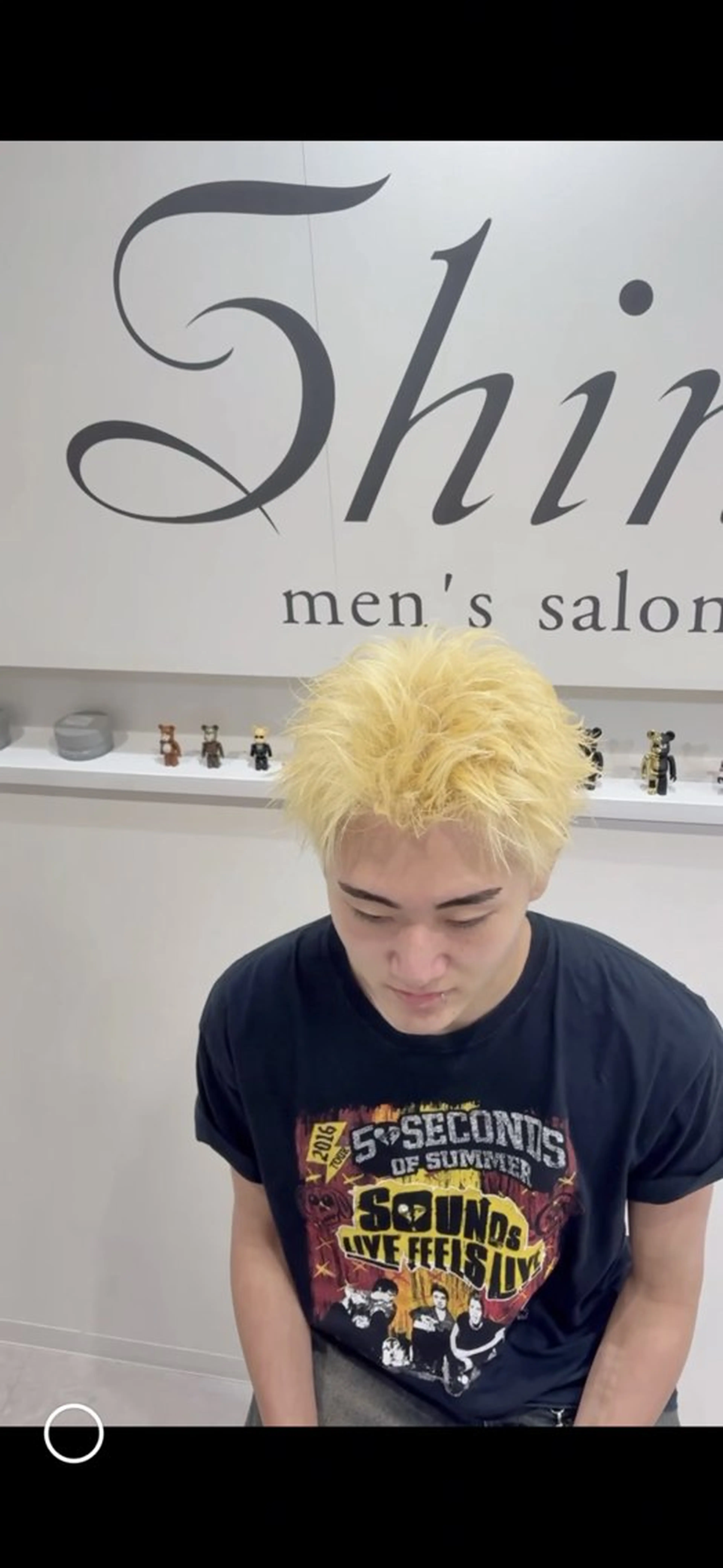 カラー メンズ アップバング メンズハイトーン ハイトーンカラー 🔥メンズ特化🔥 真裟斗のヘアスタイル