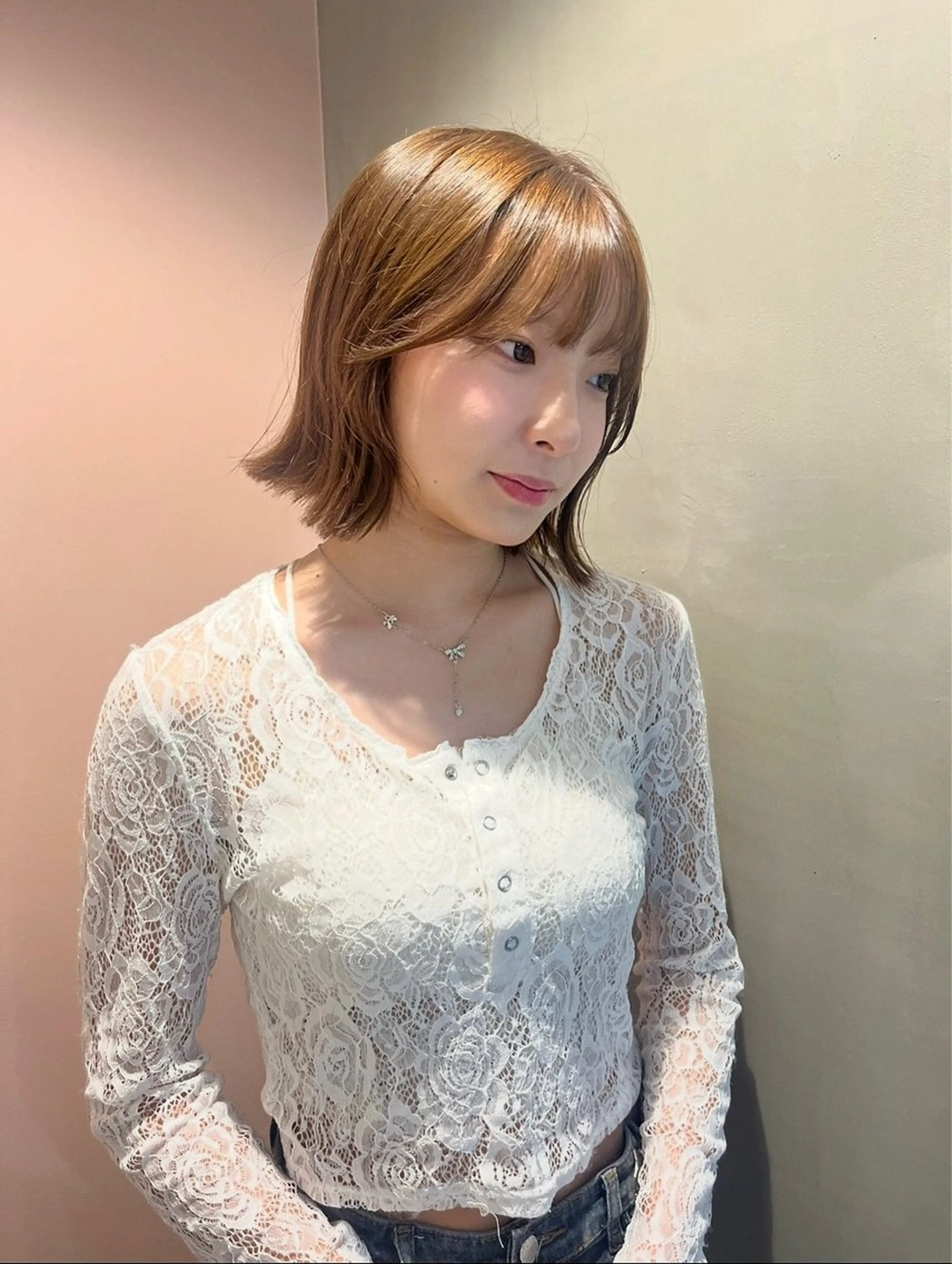 カラー ベージュカラー ヘアカラー 韓国アンニュイ/ アミのヘアスタイル