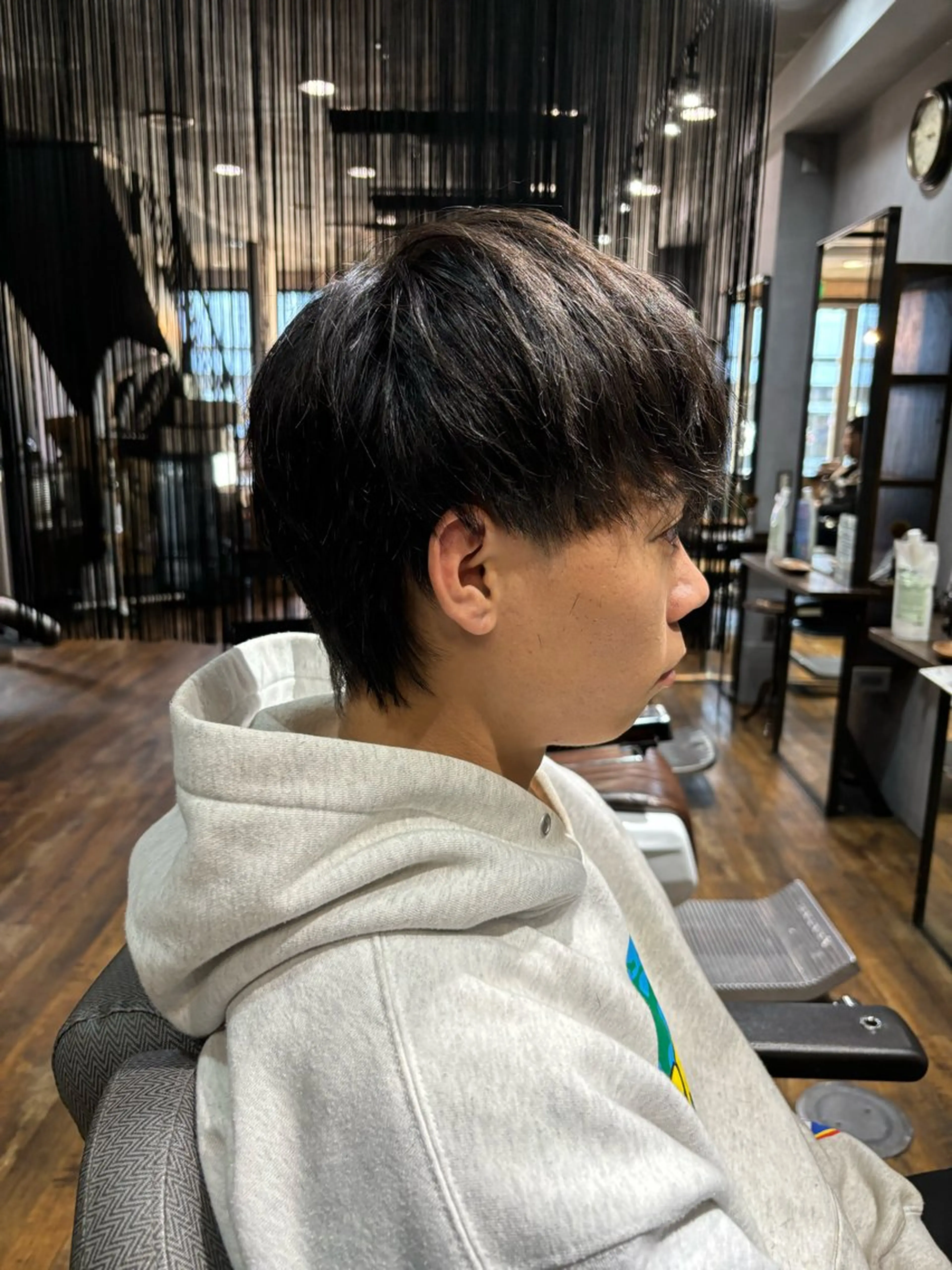 メンズ マッシュウルフ マッシュ 刈り上げ メンズウルフカット ウルフカット 🌸モデル募集🌸 村山 歩美のマツエク・マツパデザイン