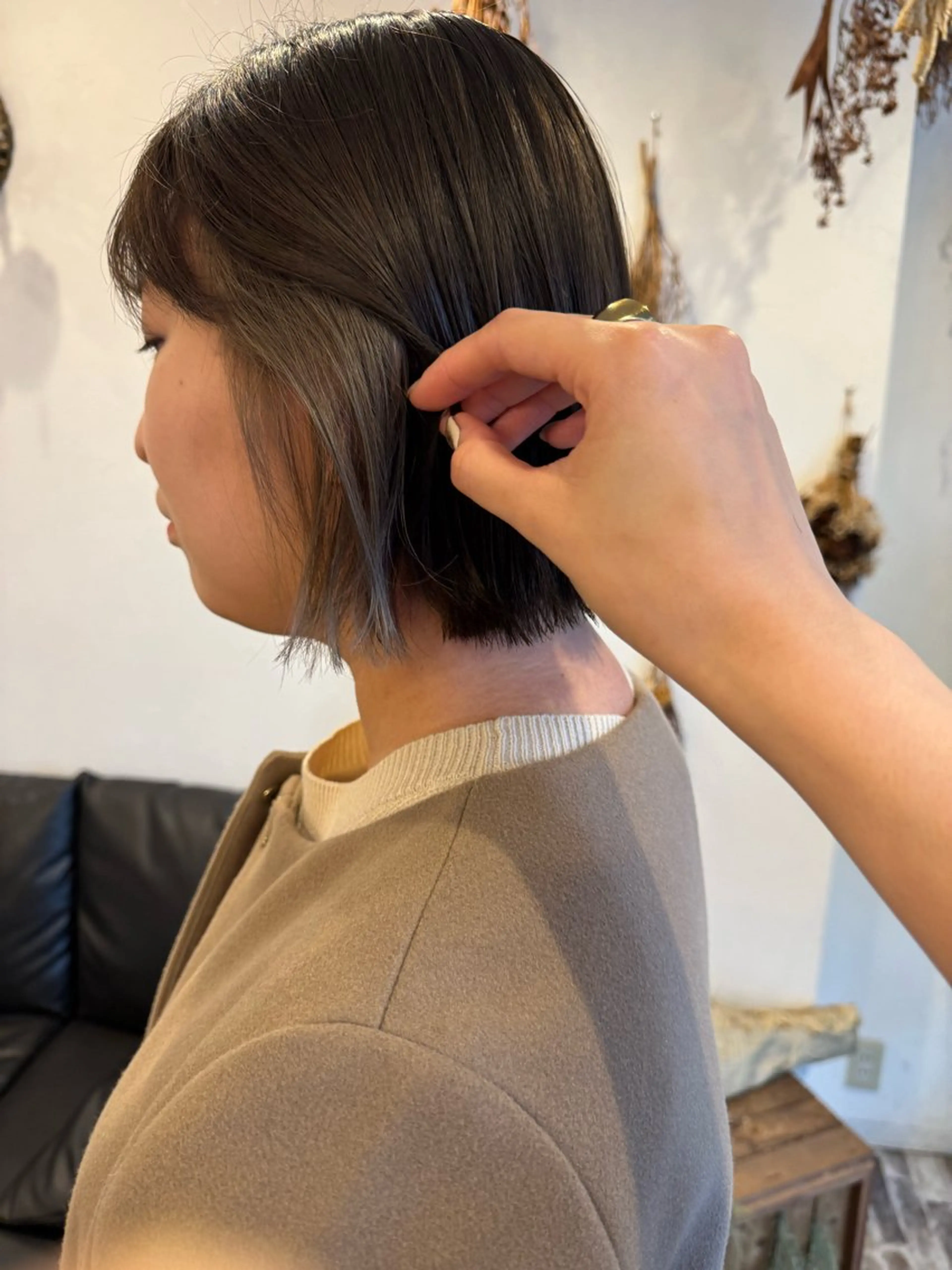 ショート カラー グレージュ オリーブグレージュ オリーブグレー シルバー シルバーグレージュ ヘアカラー m ā l o.🌷 サカモトマイコのヘアスタイル