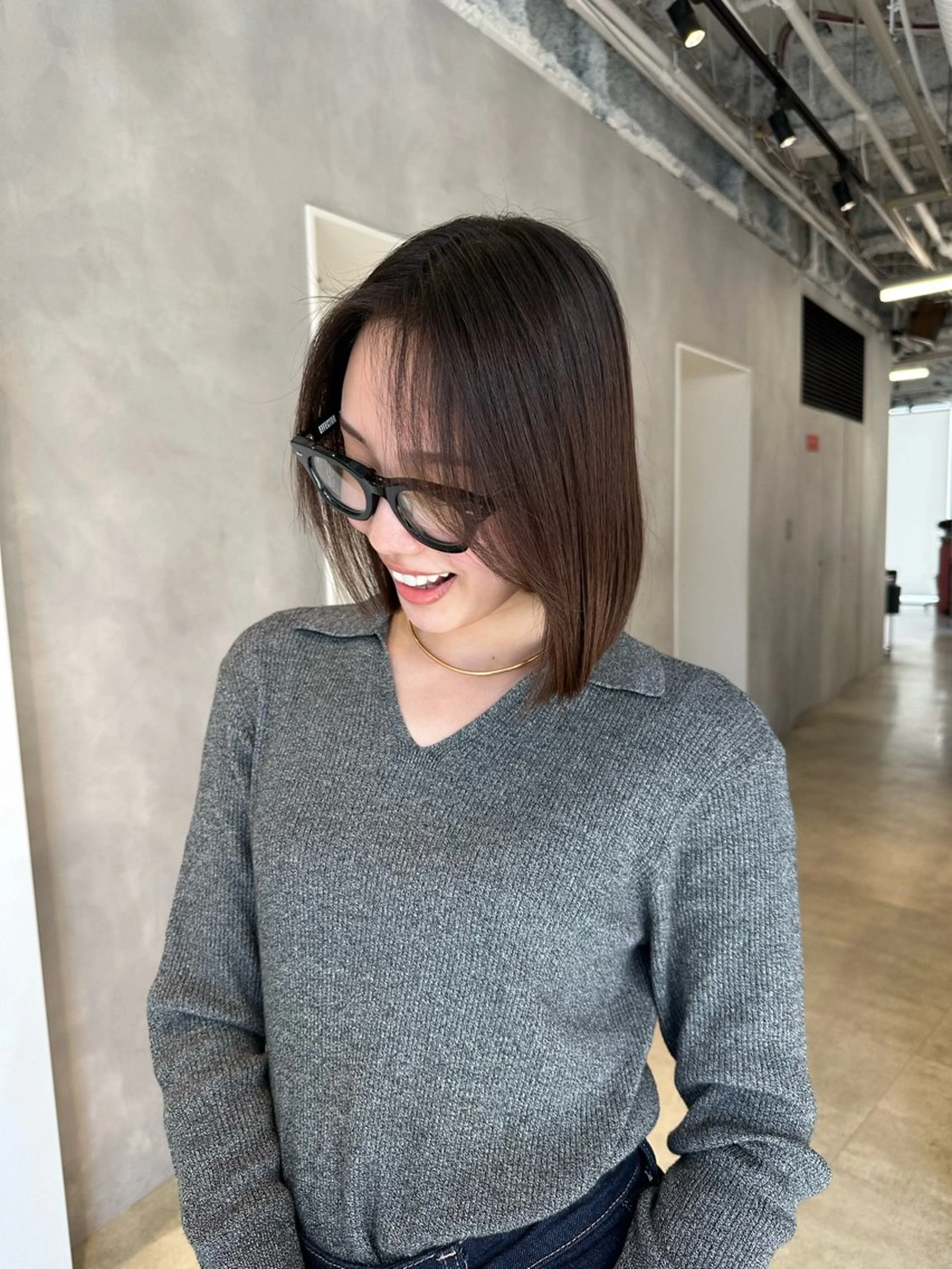 ミディアム カラー ブラウンカラー 透明感カラー カット ヘアカラー トリートメント ヘッドスパ ベージュ🧸🤎/ブ リーチ/あかね🕊️のヘアスタイル