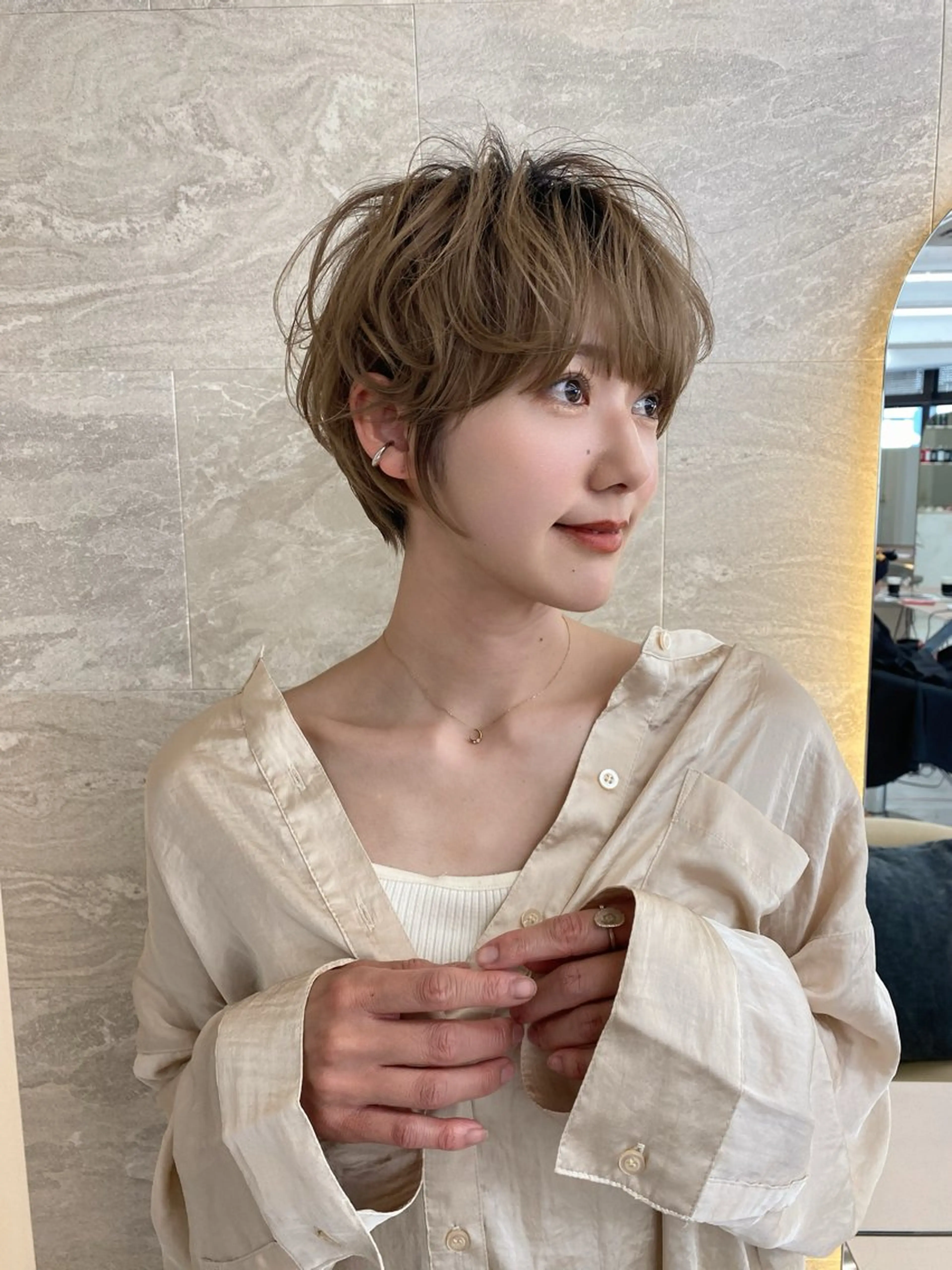 ショート パーマ カット パーマ トリートメント 美髪❣️縮毛矯正/ 髪質改善✨/山本のヘアスタイル