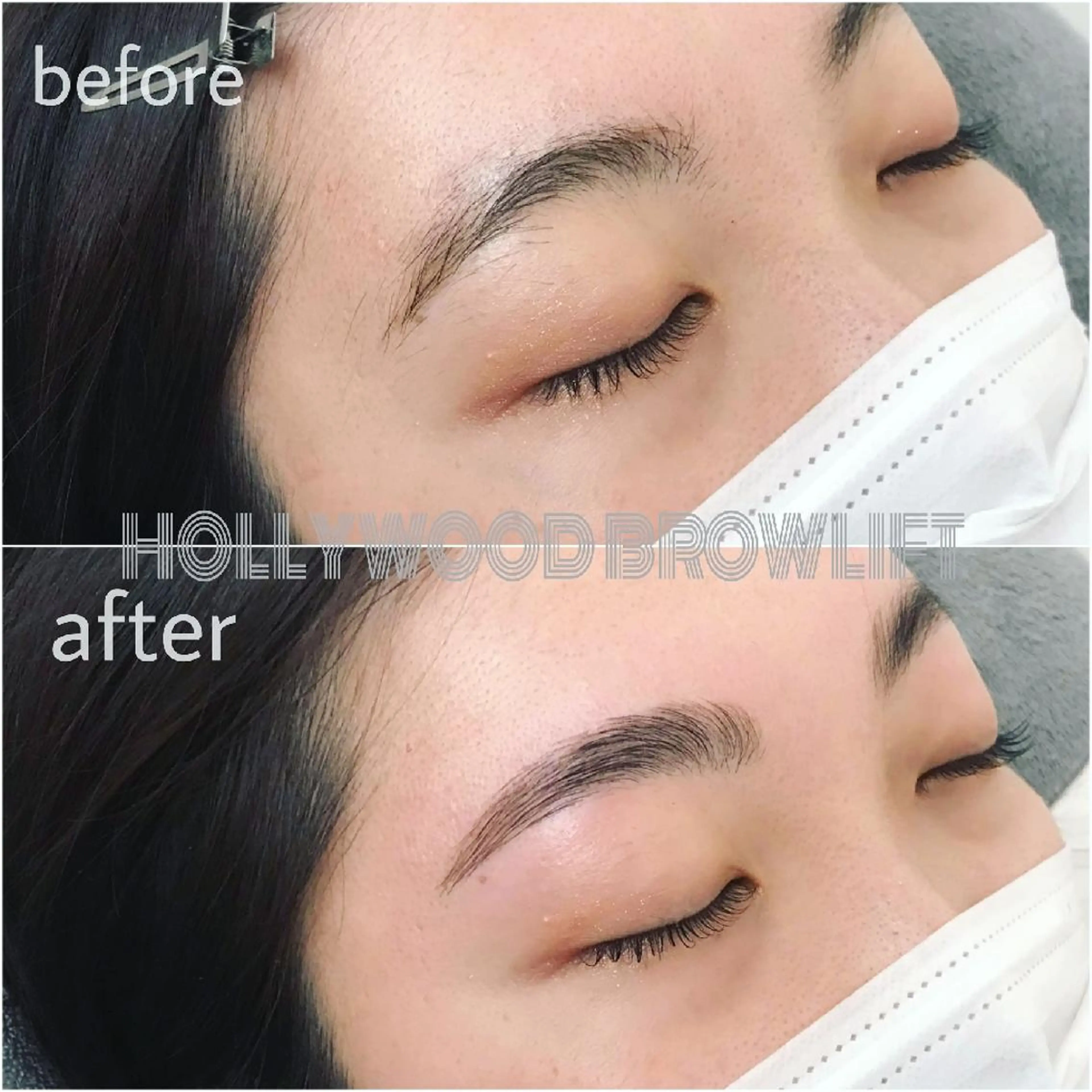 アイブロウ ハリウッドブロウリフト li'pua (リプア)のマツエク・マツパデザイン