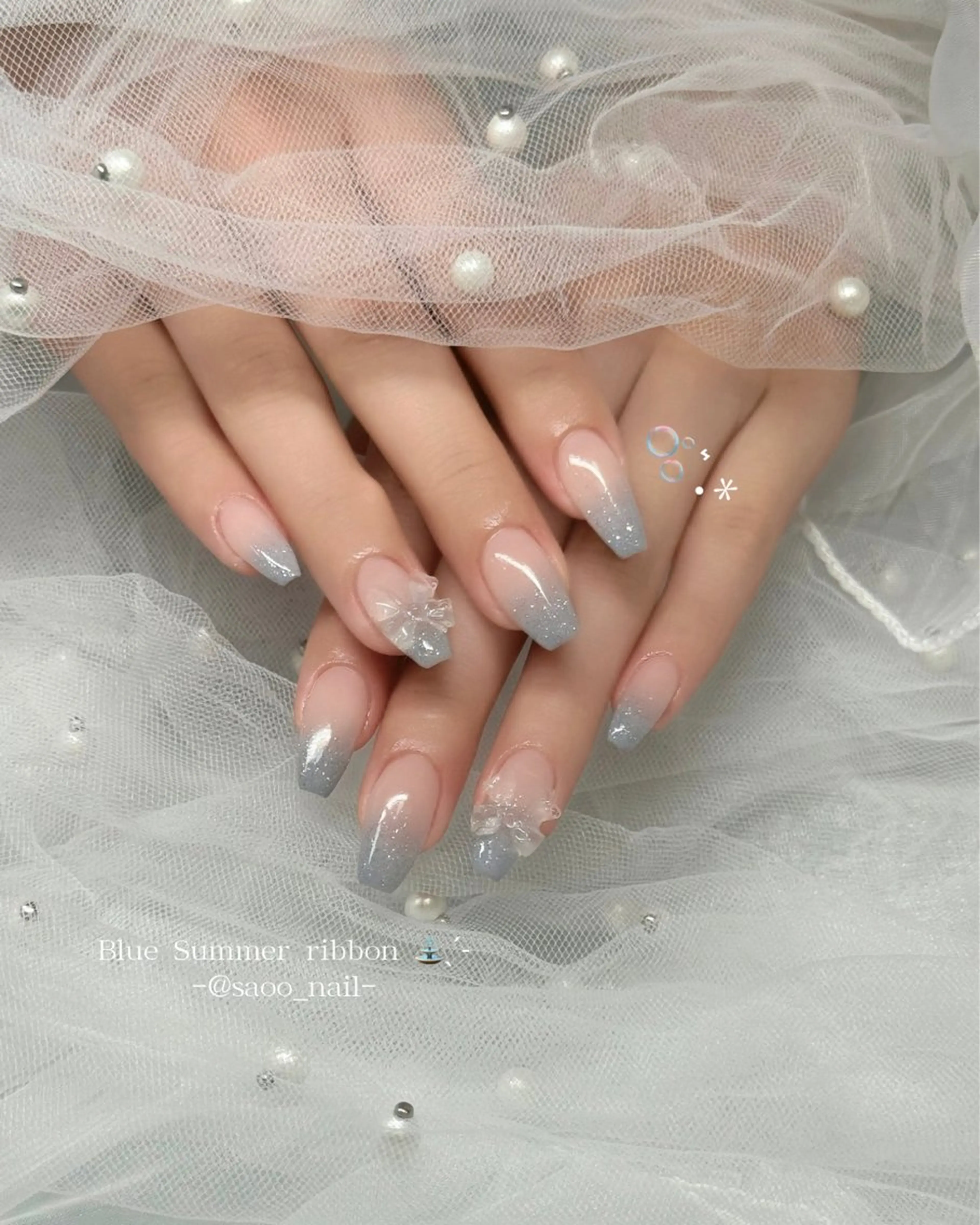 ネイル ハンドネイル ハンドケア 🎀sao🎀銀座 韓国/ワンホンネイルのネイルデザイン