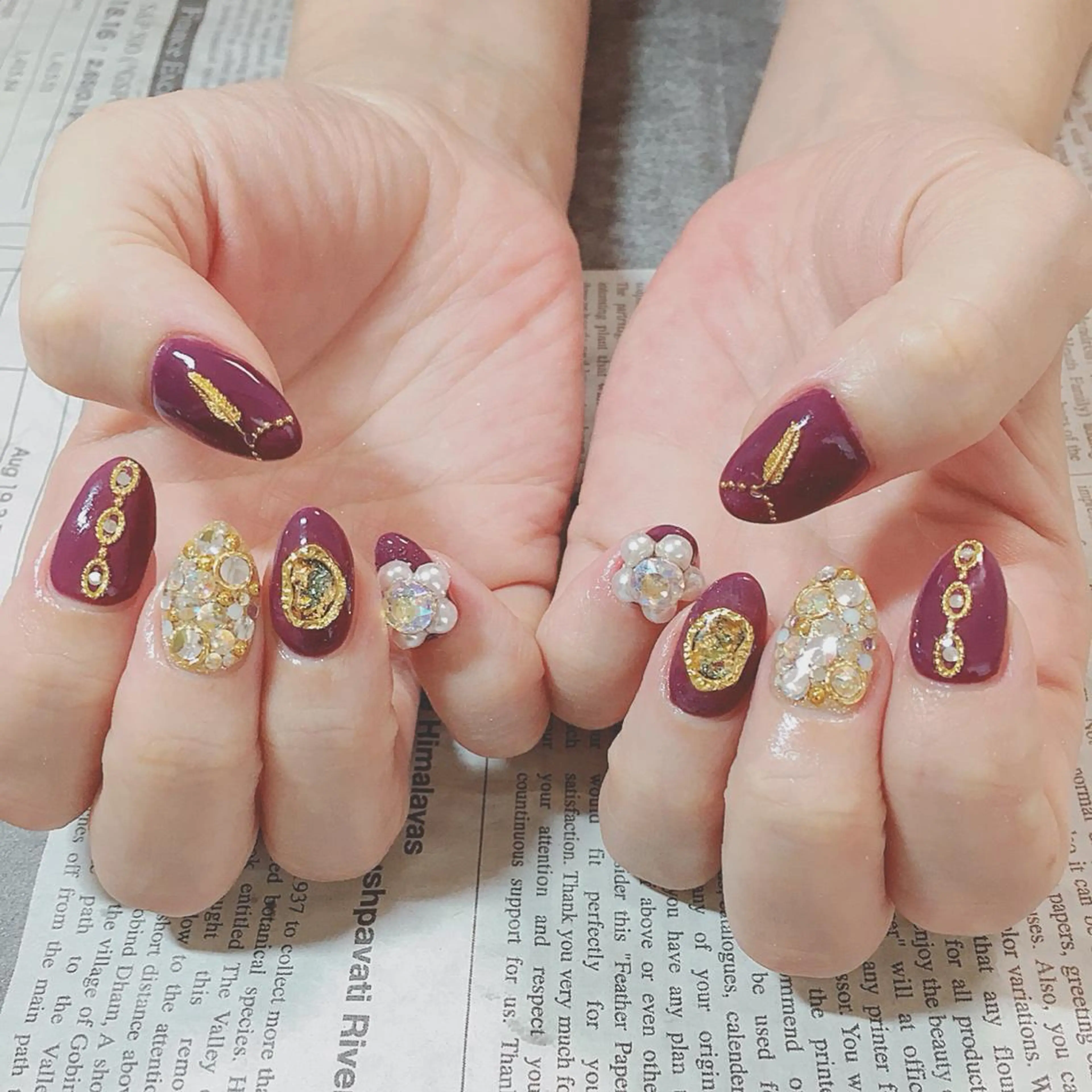 ネイル ハンドネイル ハンドケア 森山 舞のネイルデザイン