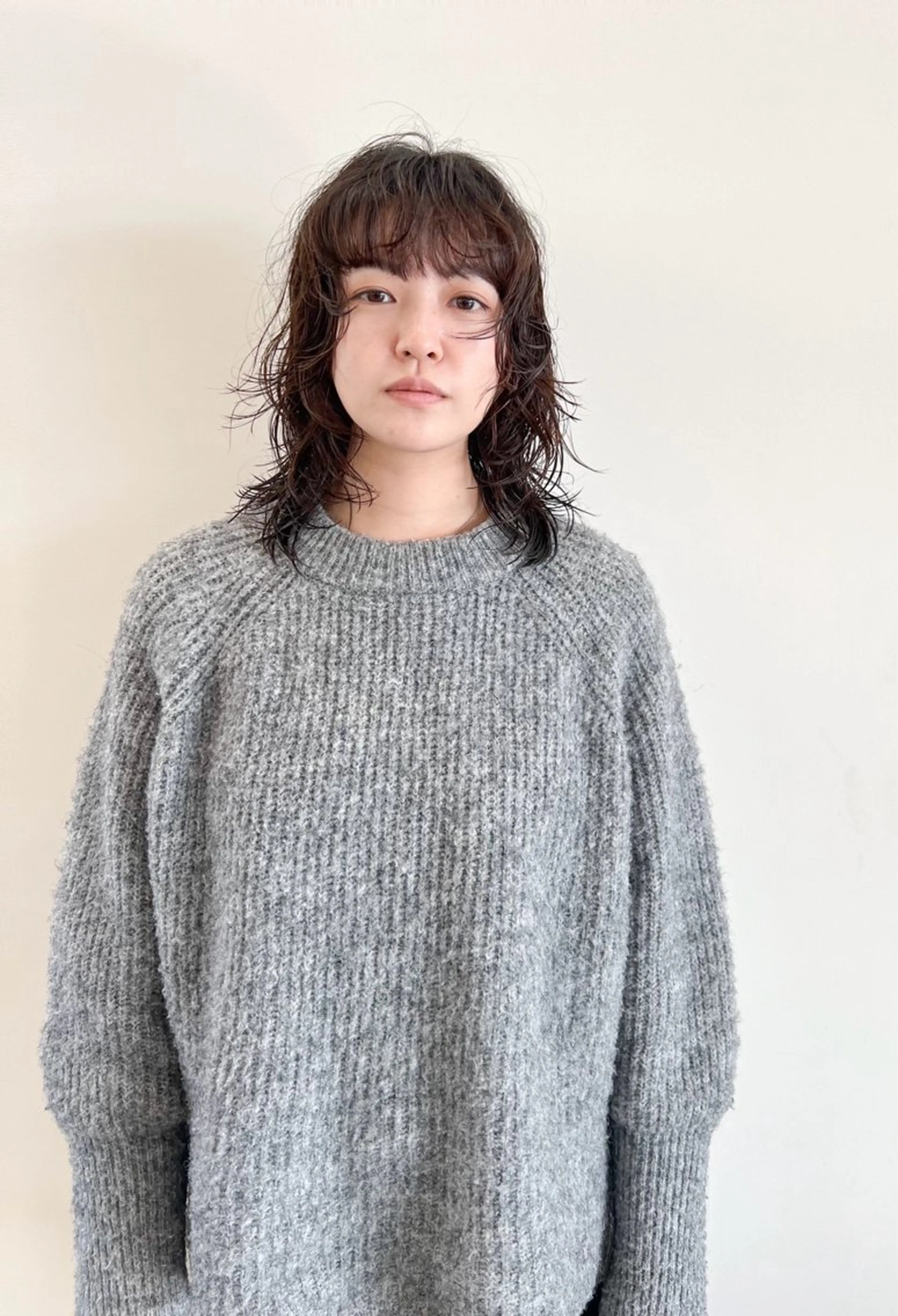 ミディアム パーマ カット パーマ つくばUtooe's 副店長　寺沢颯のヘアスタイル