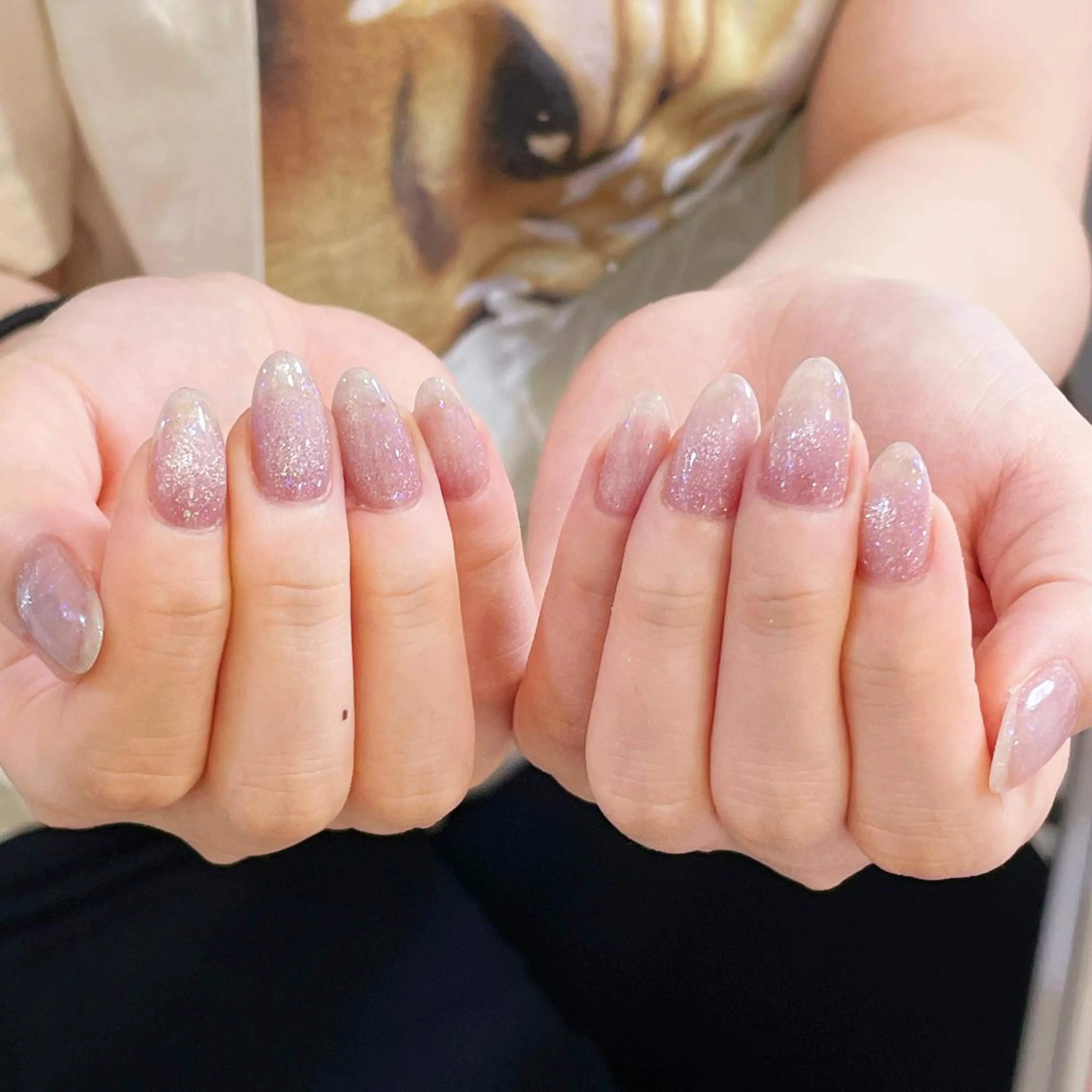 ネイル アートネイル オーロラネイル ガーリー キラキラネイル 韓国ネイル ハンドネイル DIANMOND NAIL🌸のネイルデザイン