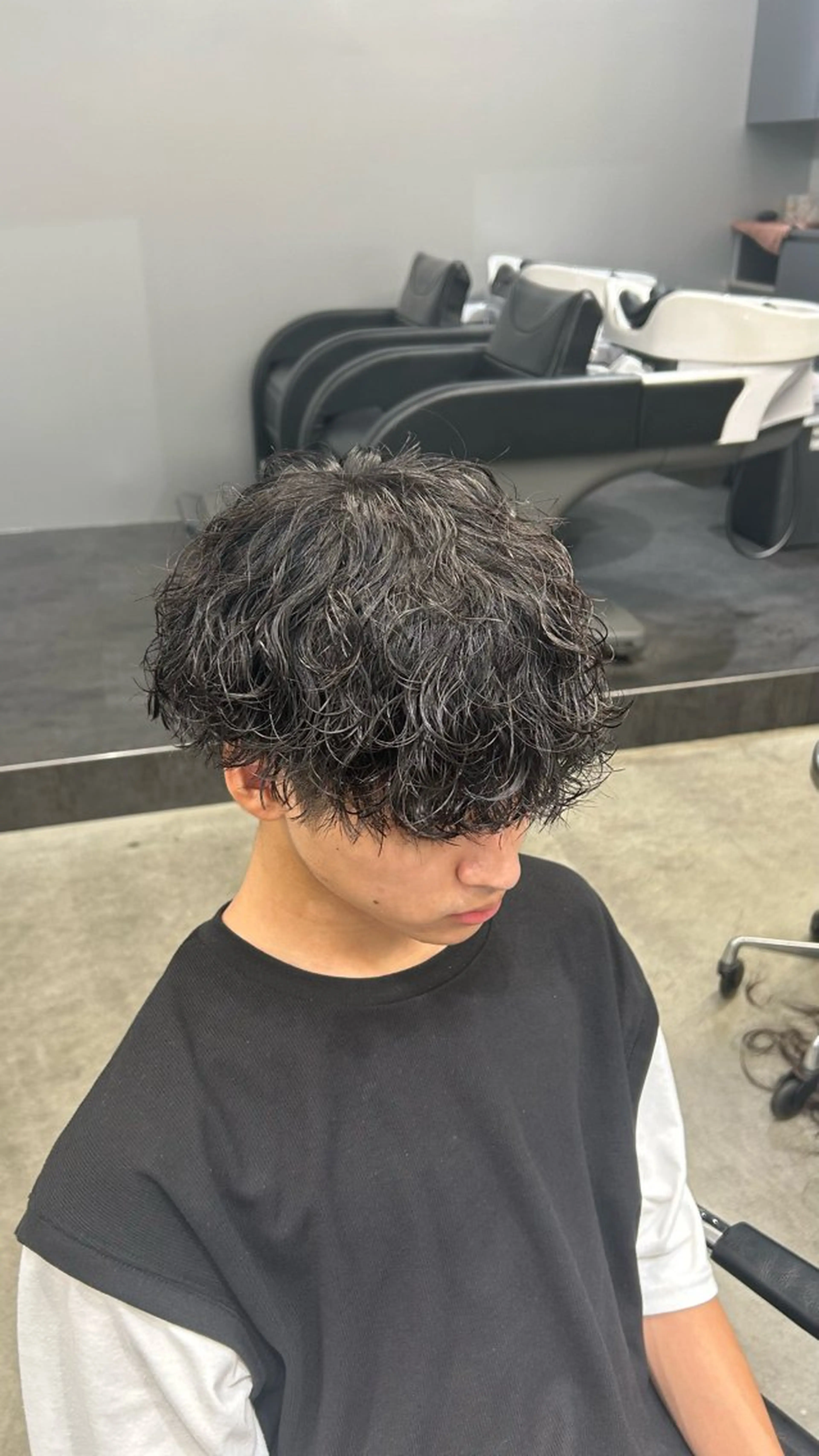 パーマ メンズ 藤平海音/fifth PARKのヘアスタイル