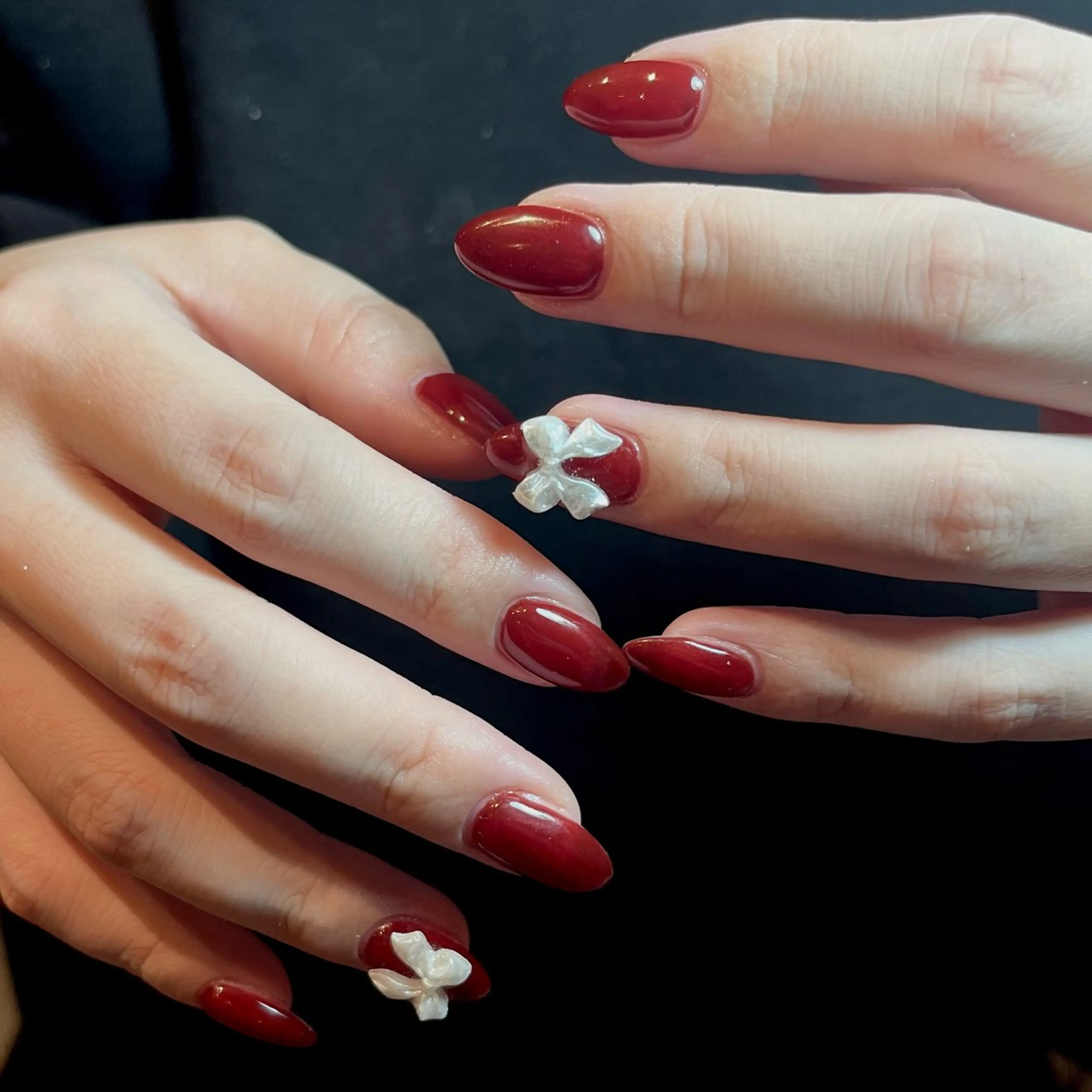 ˗ˏˋ 期間限定 ˊˎ˗ 🎀ミラーorマグネット+リボン🎀オフ込み/パラジェル/フィルイン対応【Jrネイリスト】の写真