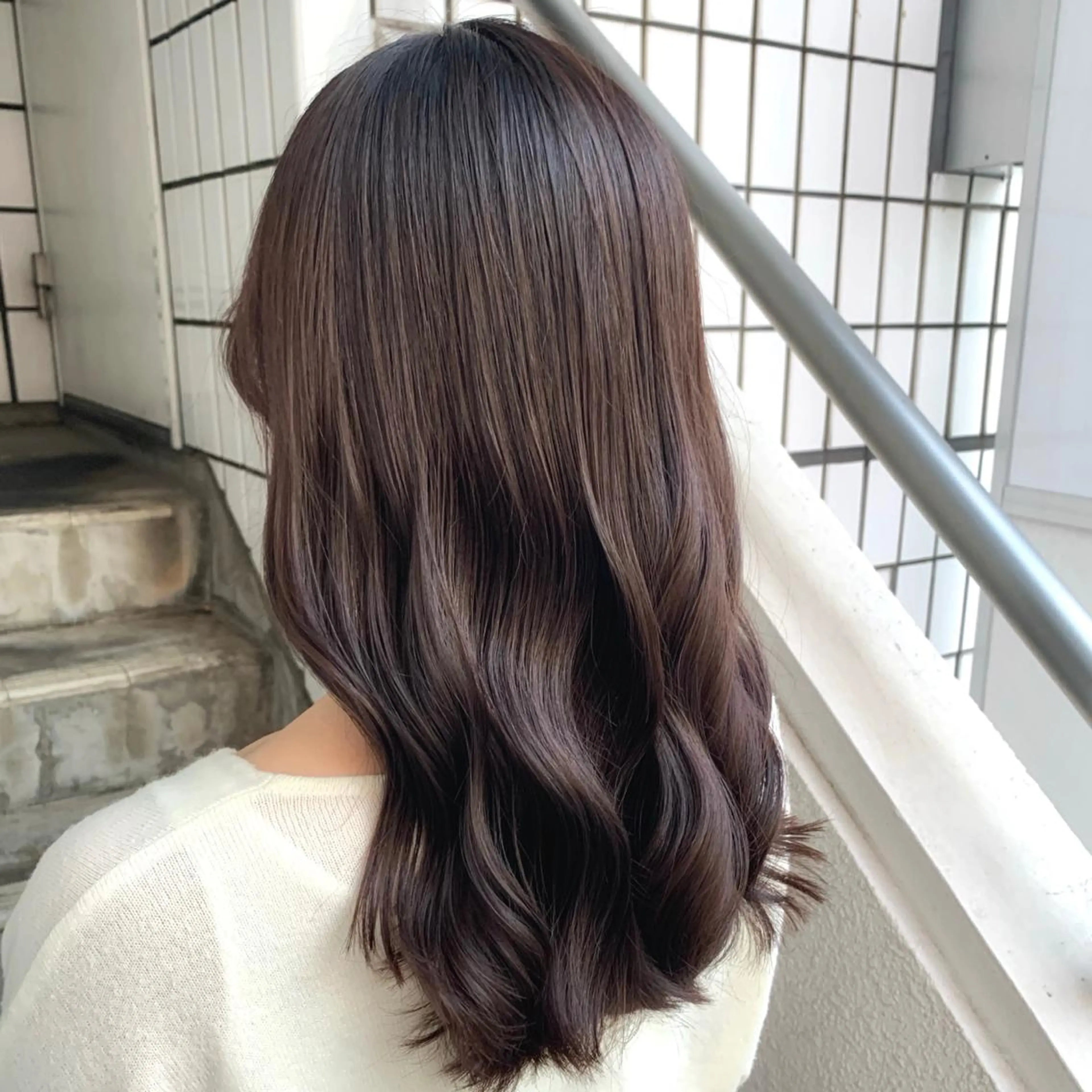 セミロング カラー ✨️美髪矯正×似合わ せ艶カラー✨藤田透のヘアスタイル