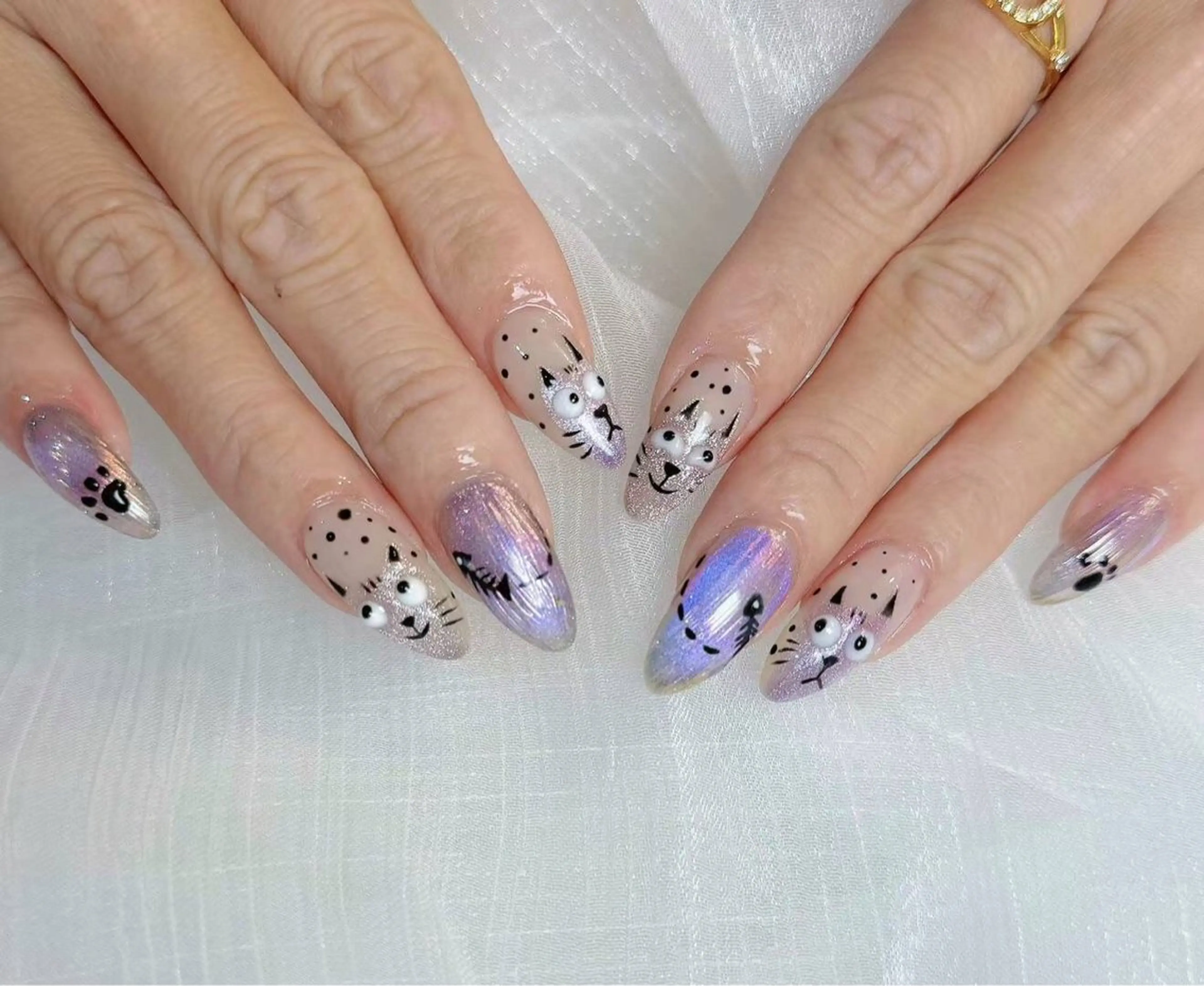 ネイル アートネイル フラワーネイル フットネイル ジェルネイル マグネットネイル Babarla　Nail　Salon所属・babarla Nailのネイルデザイン