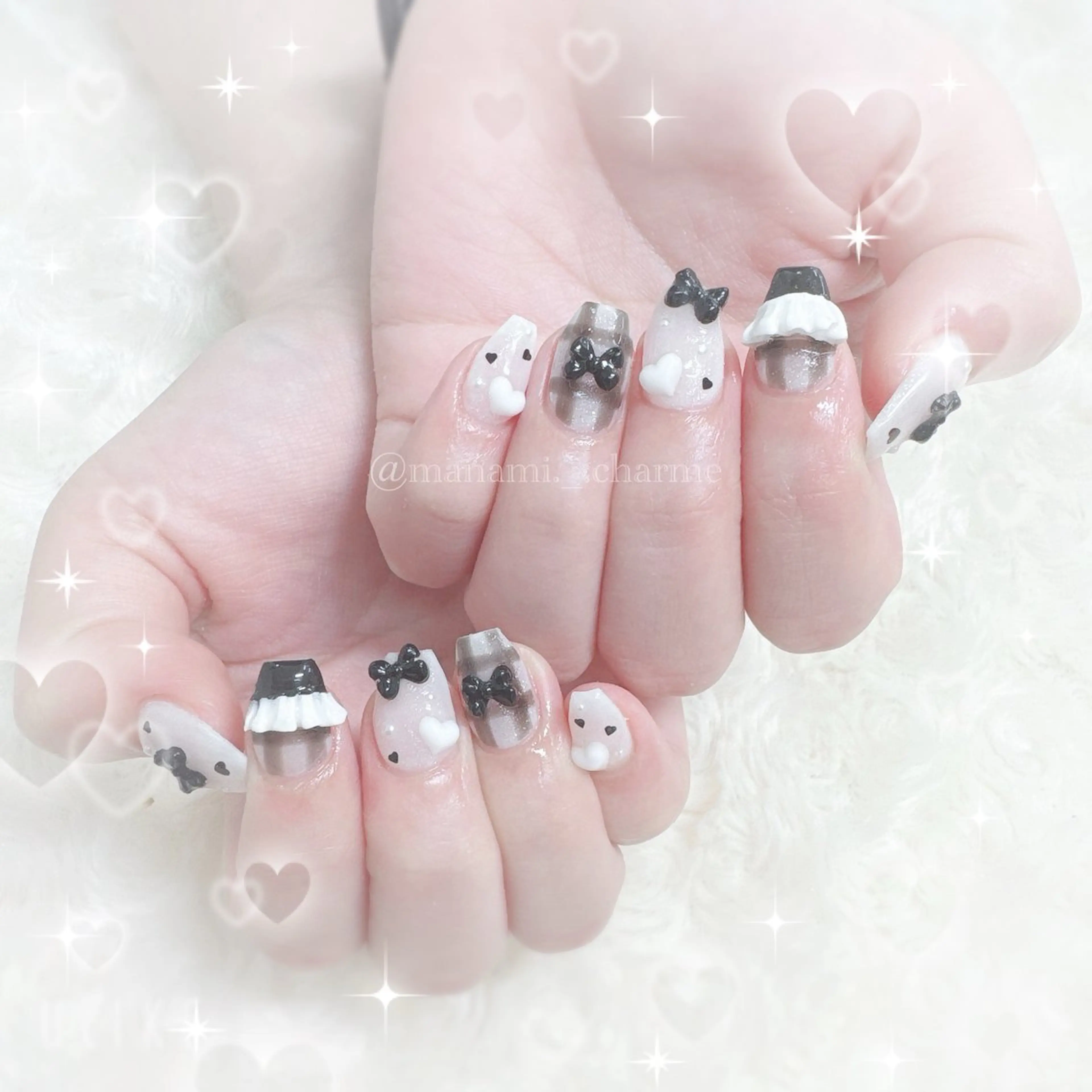 ネイル pourtoi 立川 manami⟡.·のネイルデザイン