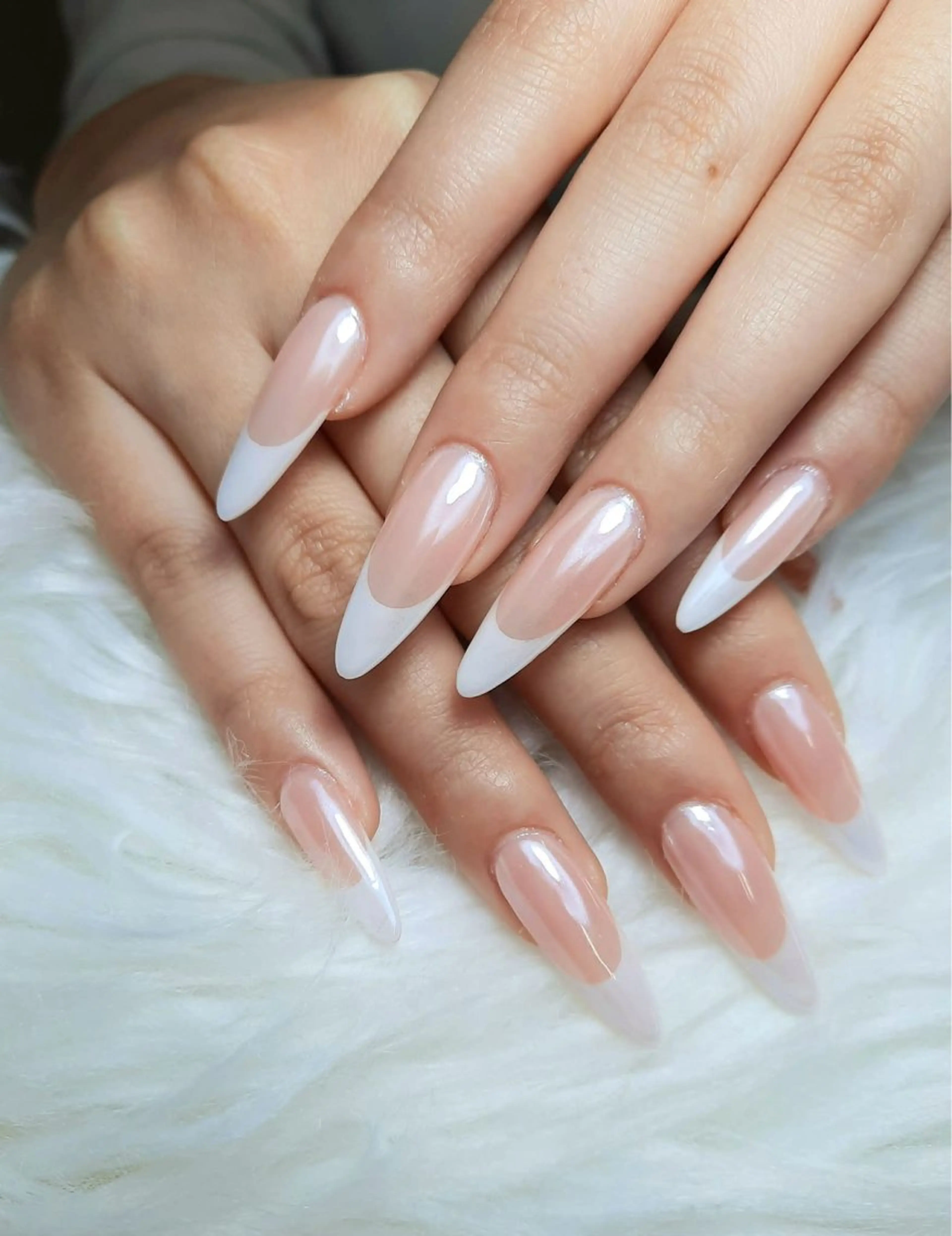 ネイル オーロラネイル チークネイル 長さ出し フレンチネイル ハロウィン ハンドネイル Lumi Nail 新大久保3‘のネイルデザイン