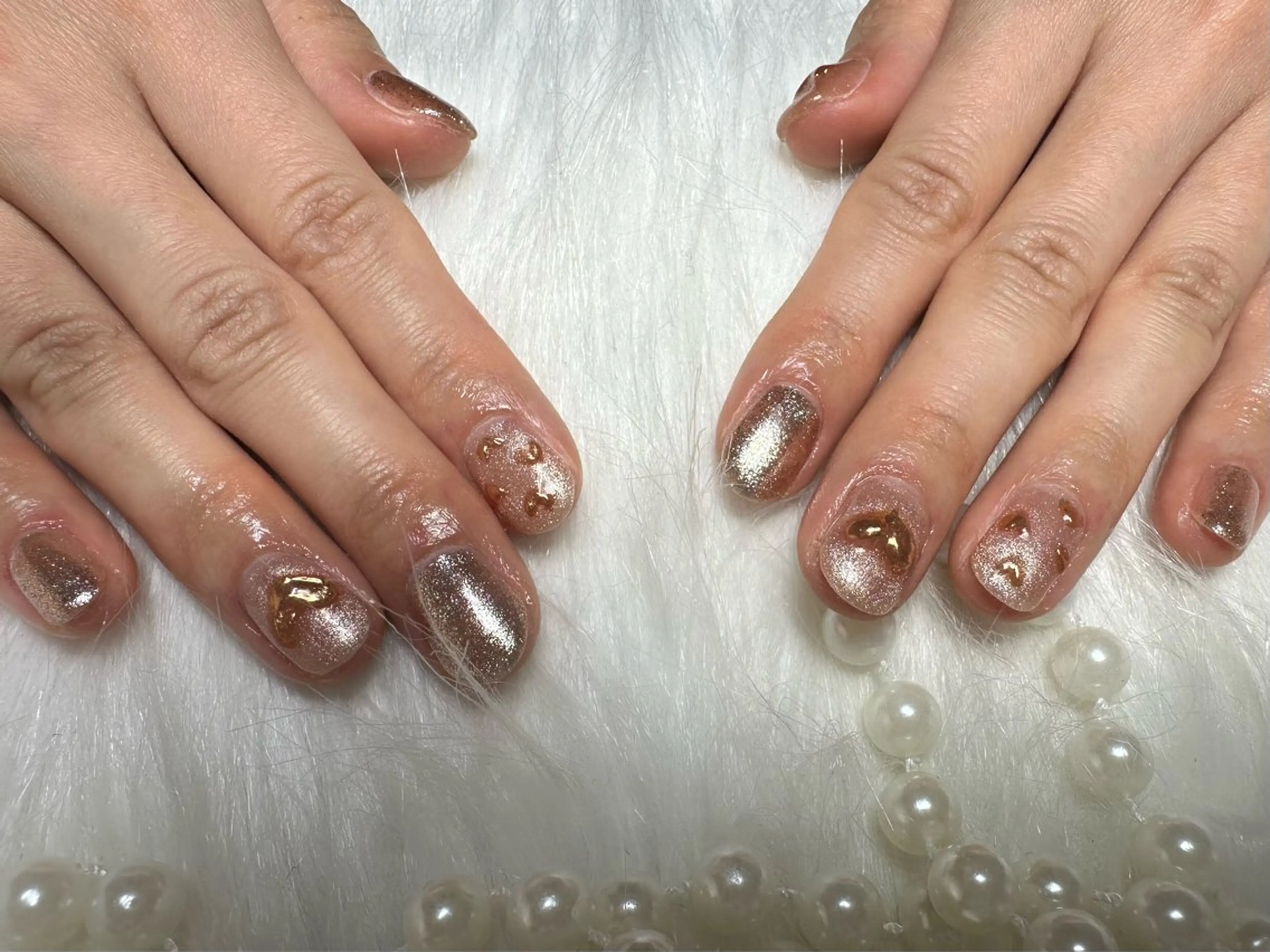 【ハンド】お持ち込みシンプルデザインやり放題アート4​〜​6本【初回オフ無料ケア込み】の写真