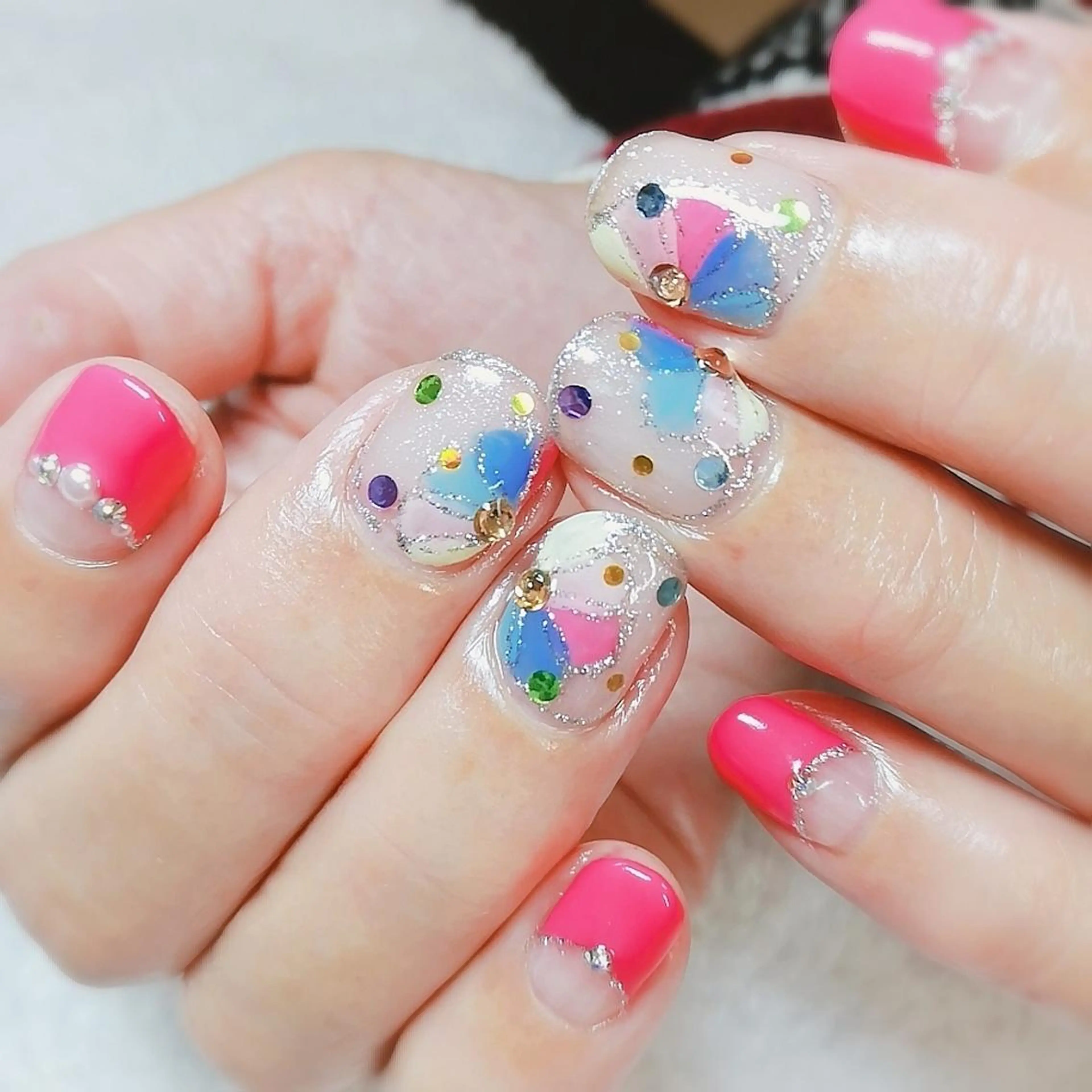 ネイル アートネイル フレンチネイル 柴崎 美幸のネイルデザイン