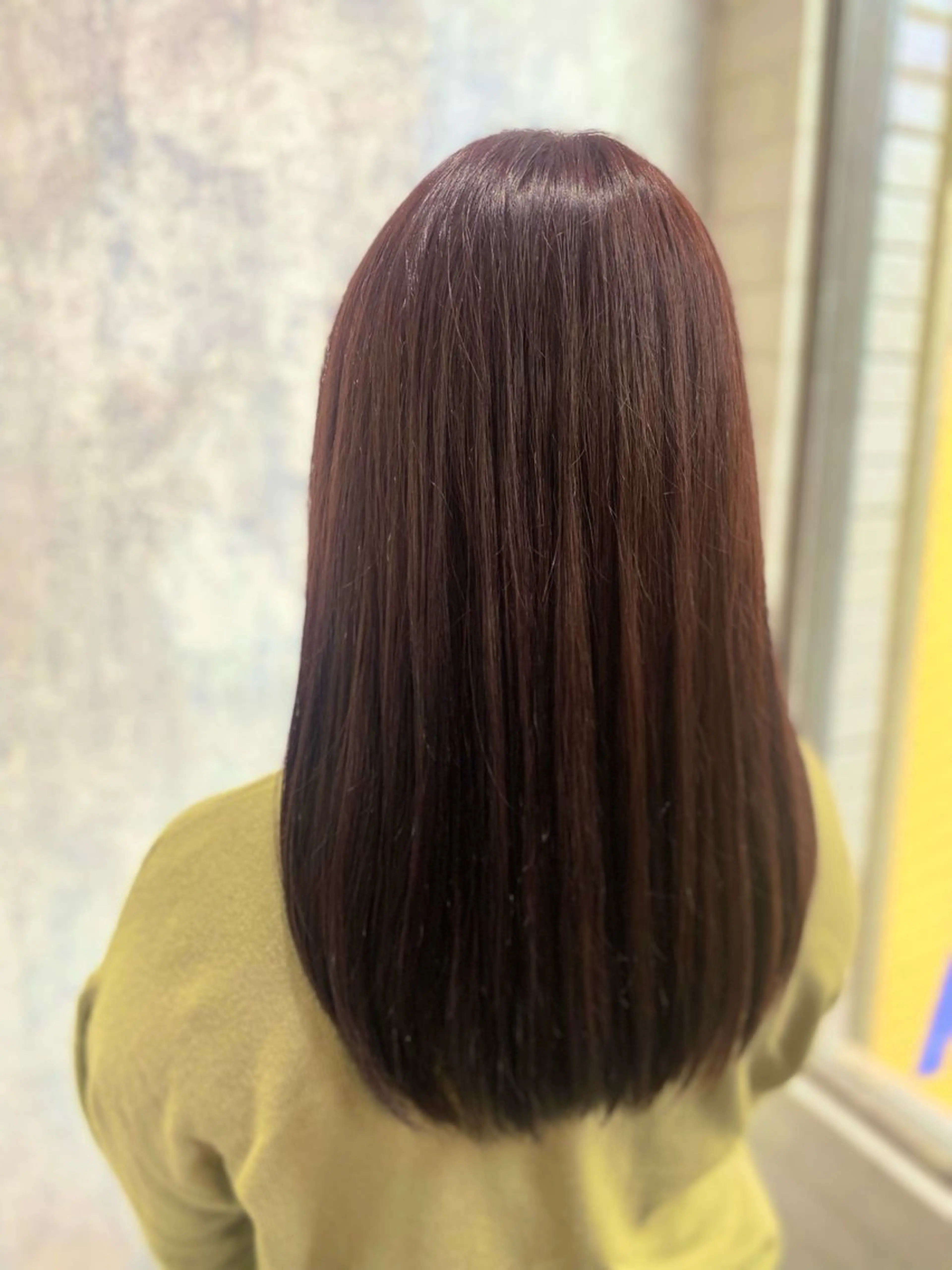 セミロング カラー バイオレットカラー カット ヘアカラー トリートメント 詩乃 暖色系🎀レイヤーのヘアスタイル