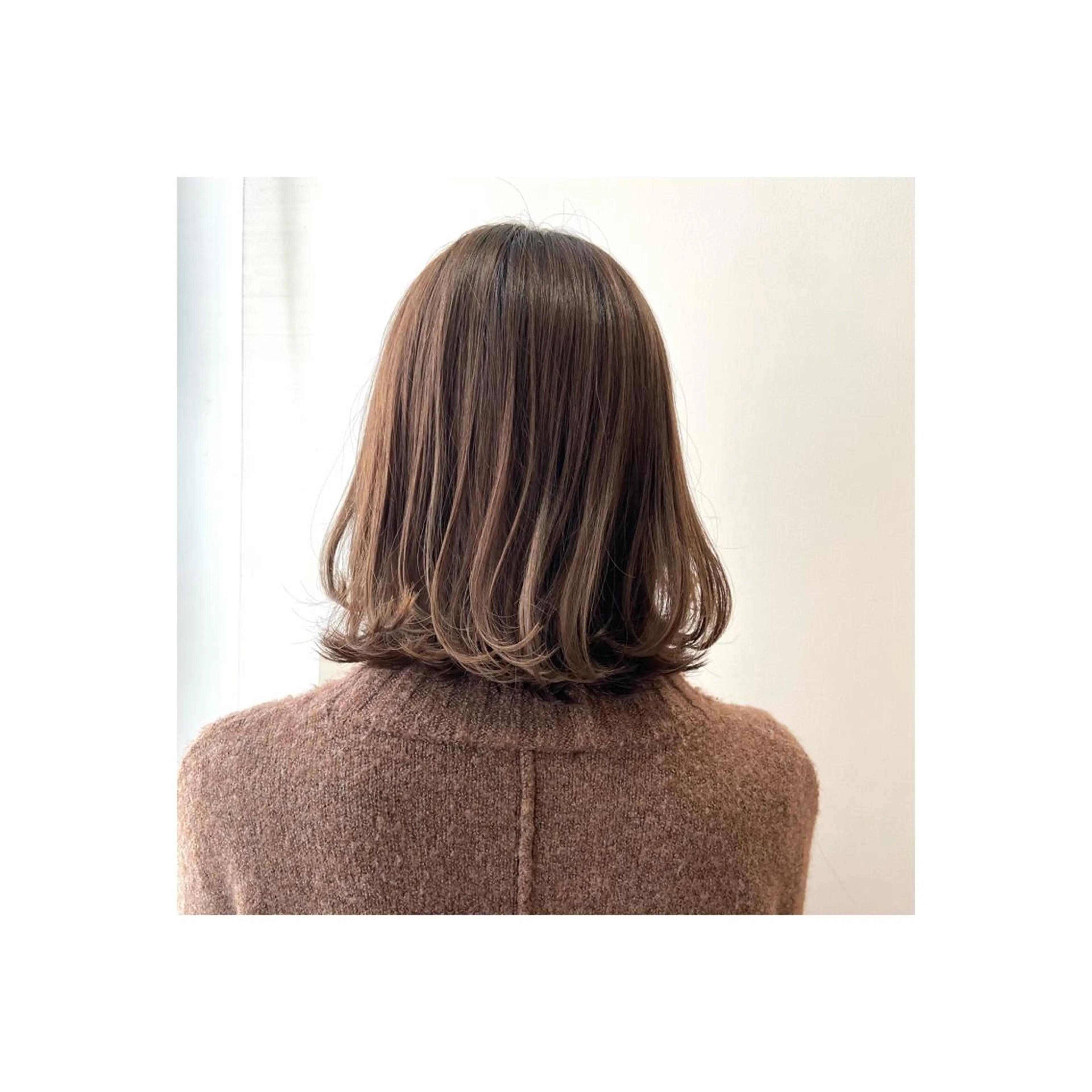 ミディアム ヘアカラー 棚橋 光海のヘアスタイル