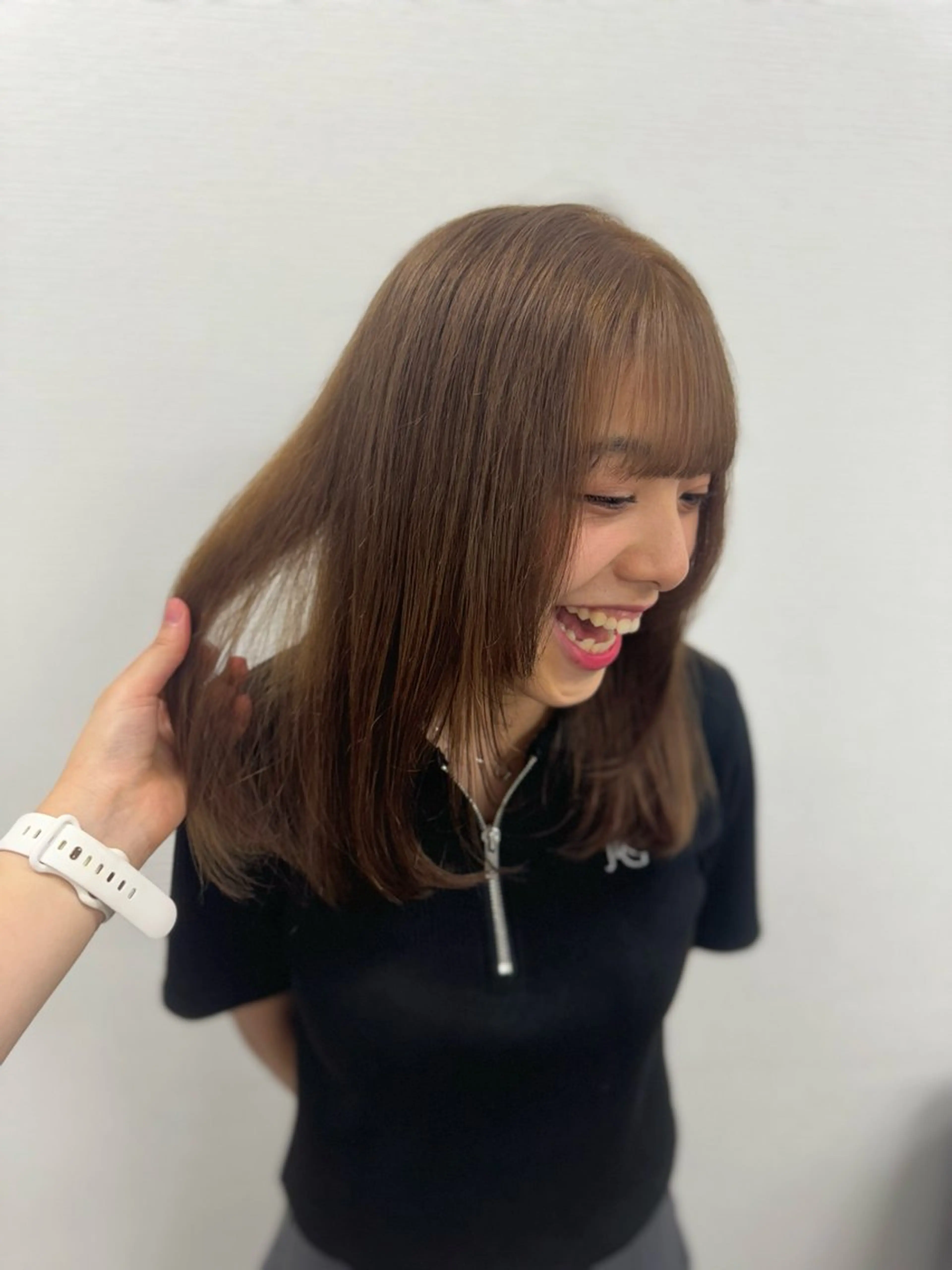 セミロング カラー カット ヘアカラー ヘッドスパ ヘアセット 🎀愛されgirly ヘア🫧Ayakaのヘアスタイル