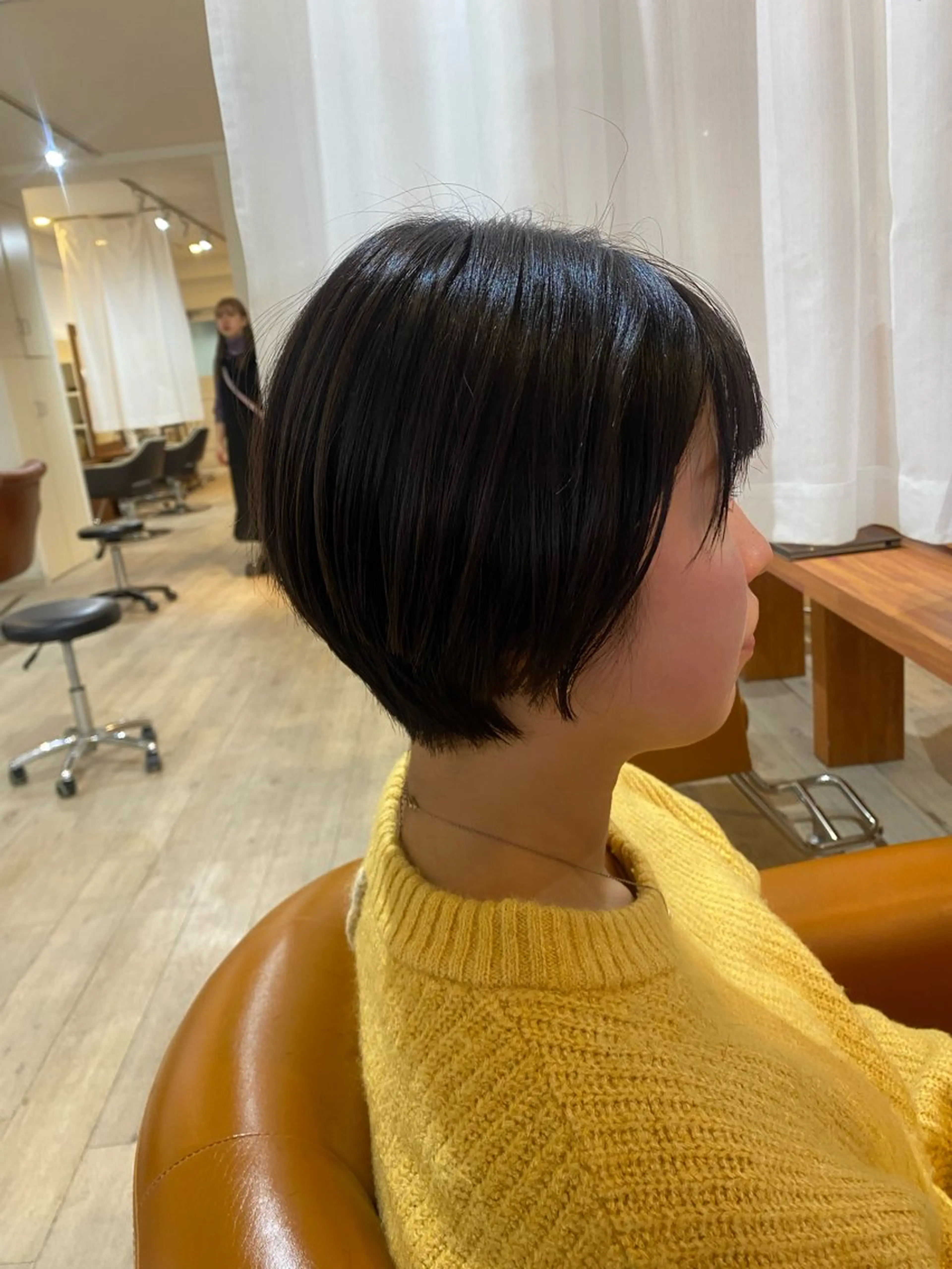 ショート カラー くびれヘア 似合わせカット ショートヘア カット ヘアカラー 縮毛矯正とレイヤー /杉村凜汰郎のヘアスタイル