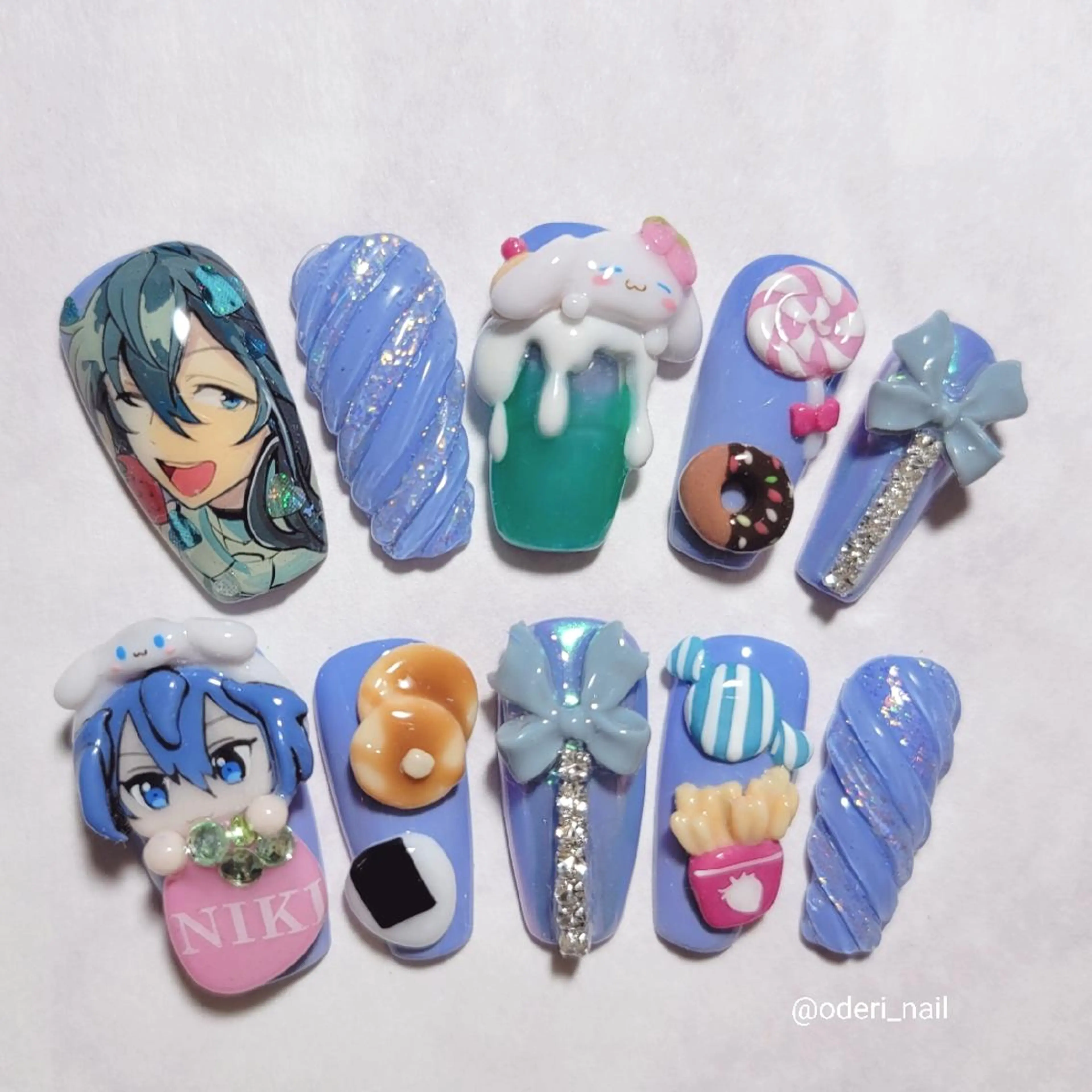 ネイル アートネイル ジェルネイル おで@ oderi_nailのネイルデザイン