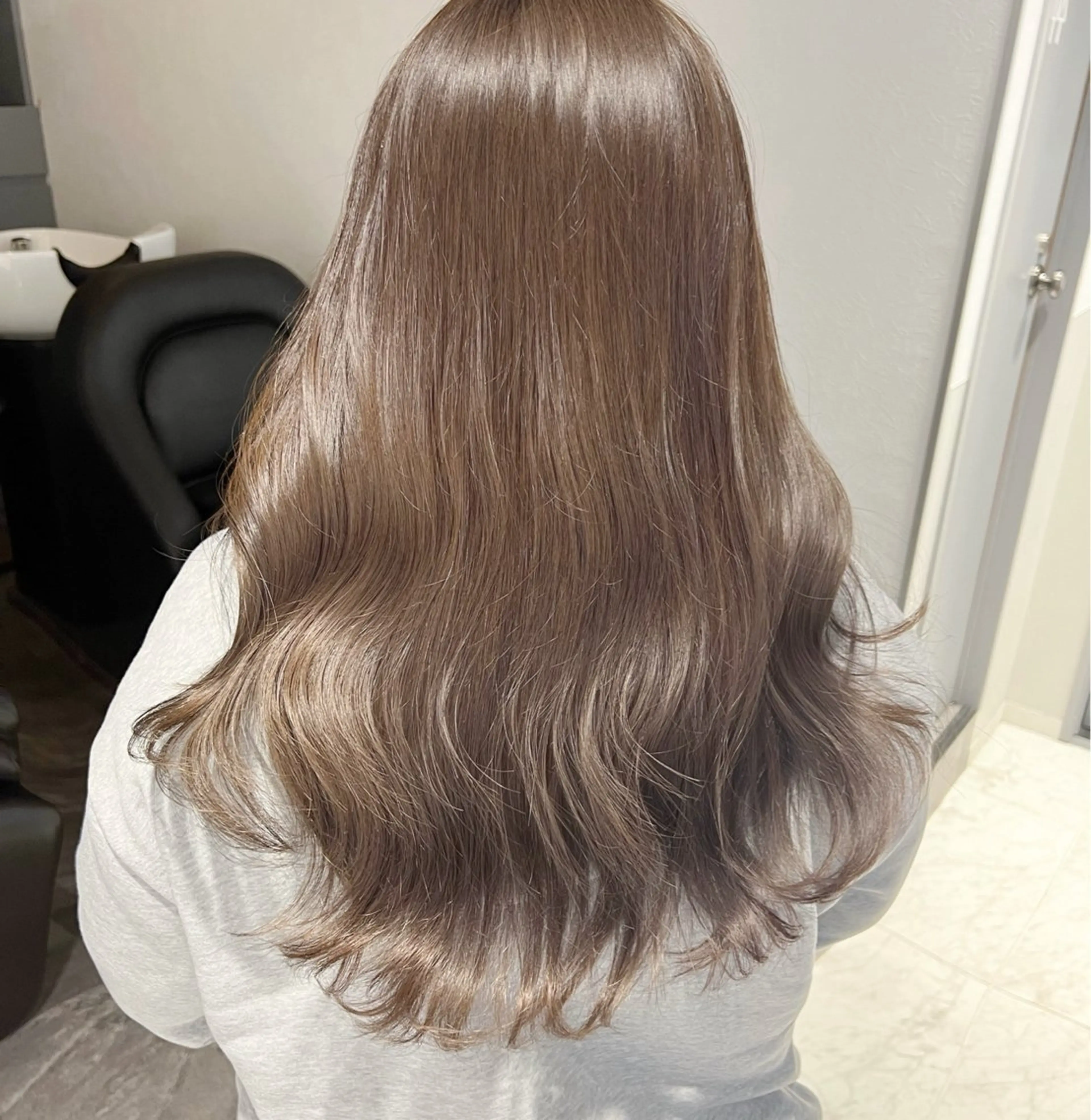 セミロング 韓国モテhair🍑 momoのヘアスタイル