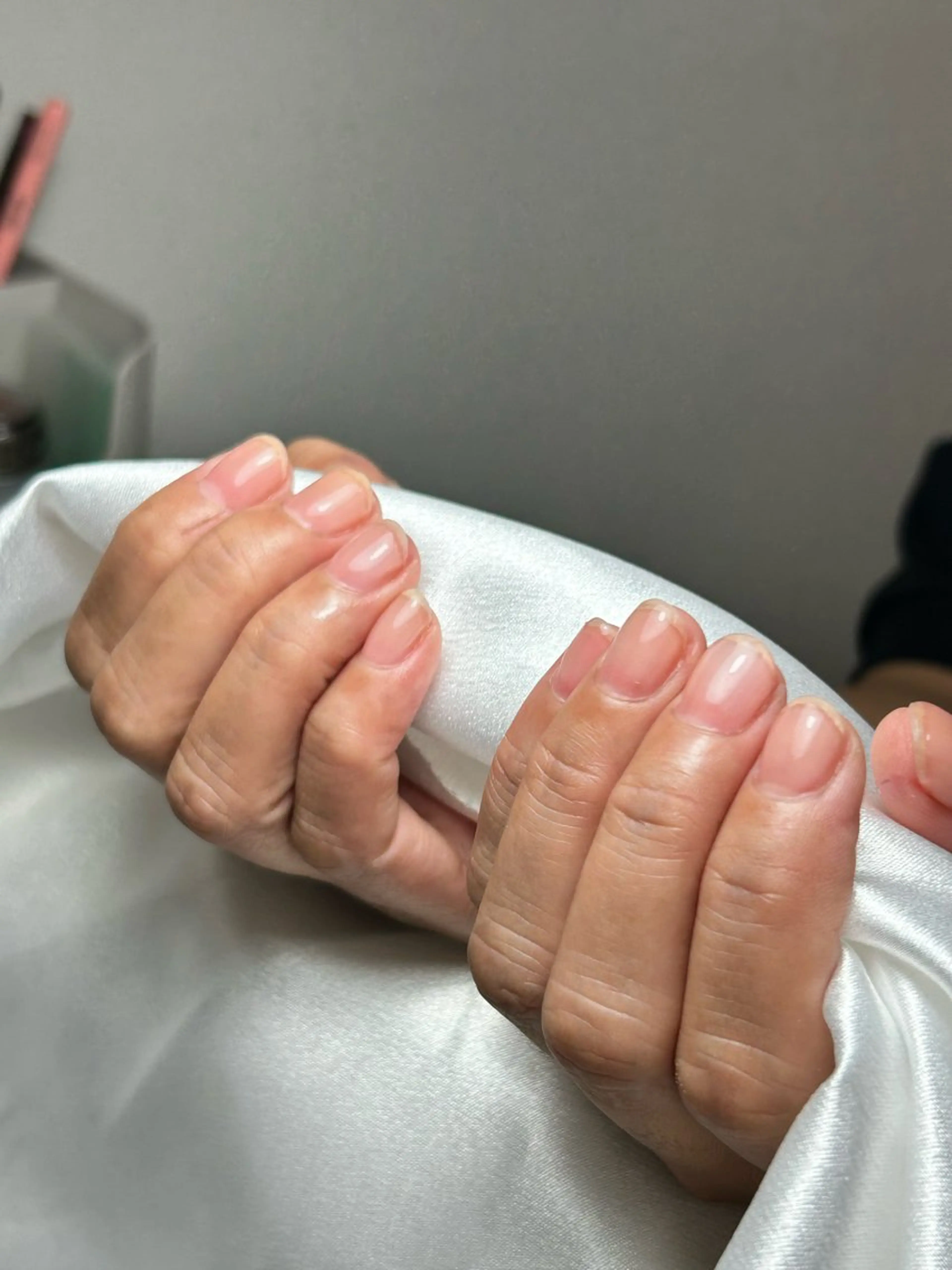 美爪ジェルネイル　ナチュラルネイルの写真