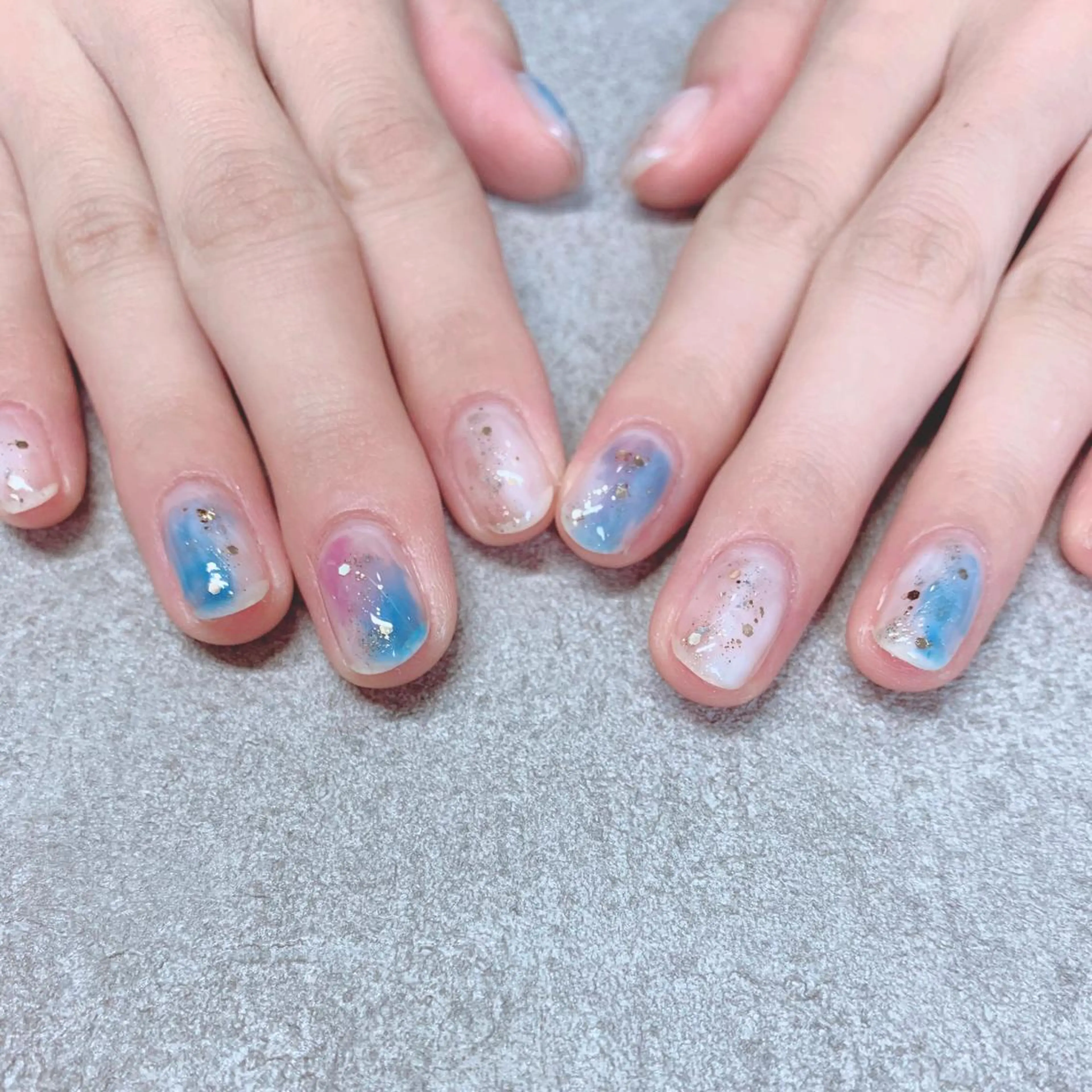 カラー ネイル ハンドネイル Cozy_ ilumのネイルデザイン