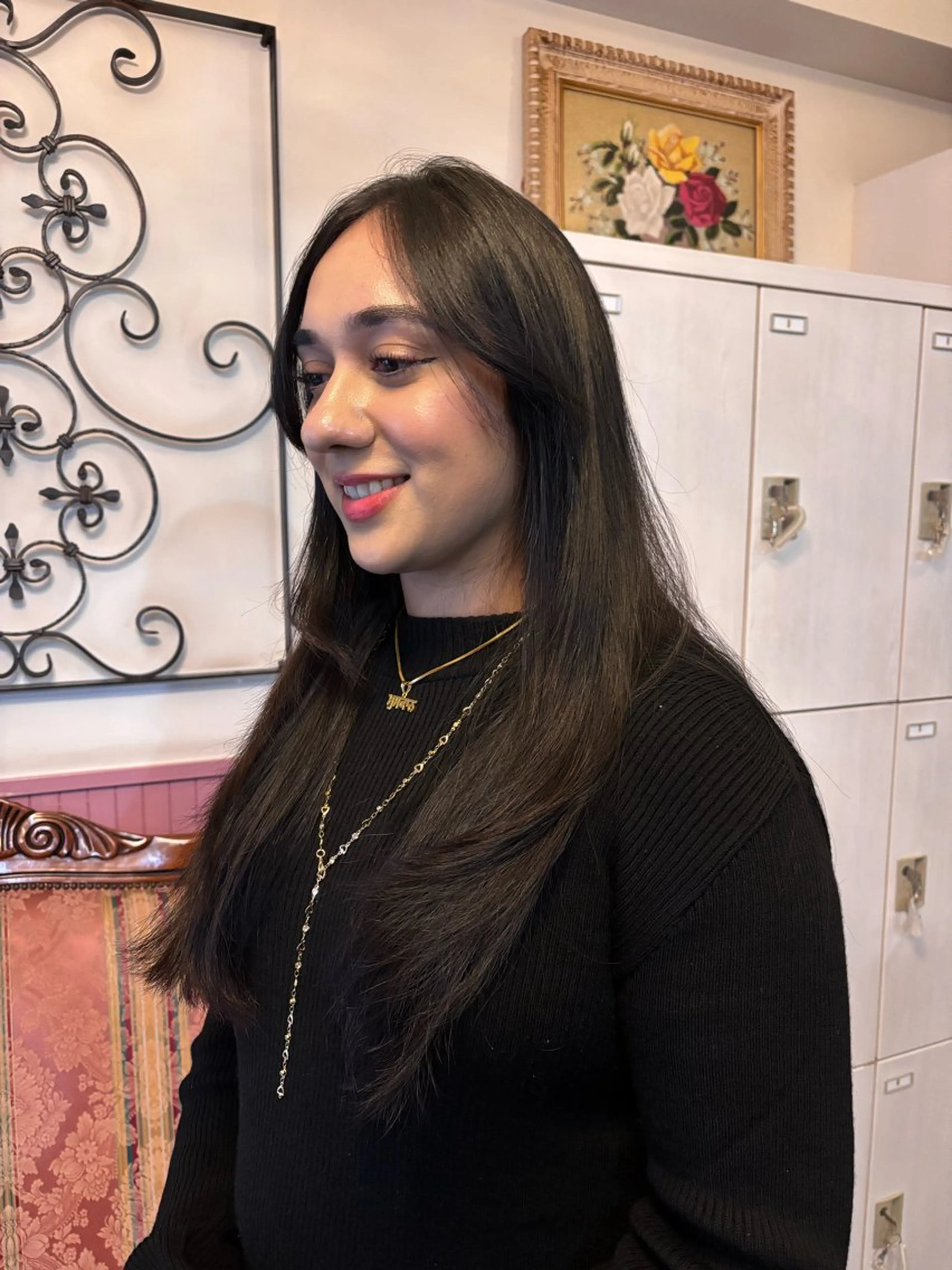 セミロング カラー パーマ ヘアアレンジ メンズ カット ヘアセット 表参道Lise おおいしおりのヘアスタイル