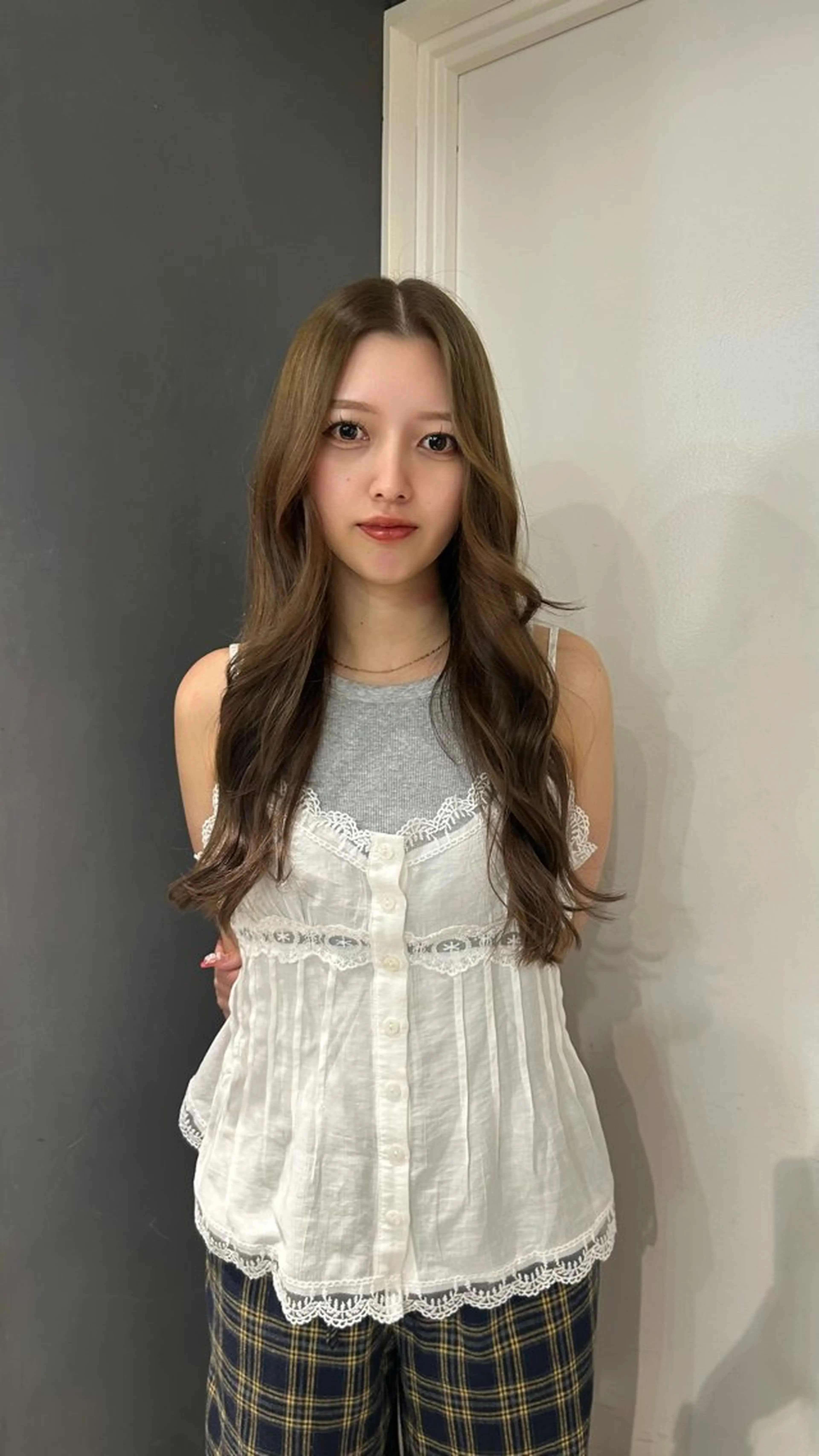 ロング ヘアカラー トリートメント えり 堀江/ボブ /艶髪/レイヤーのヘアスタイル