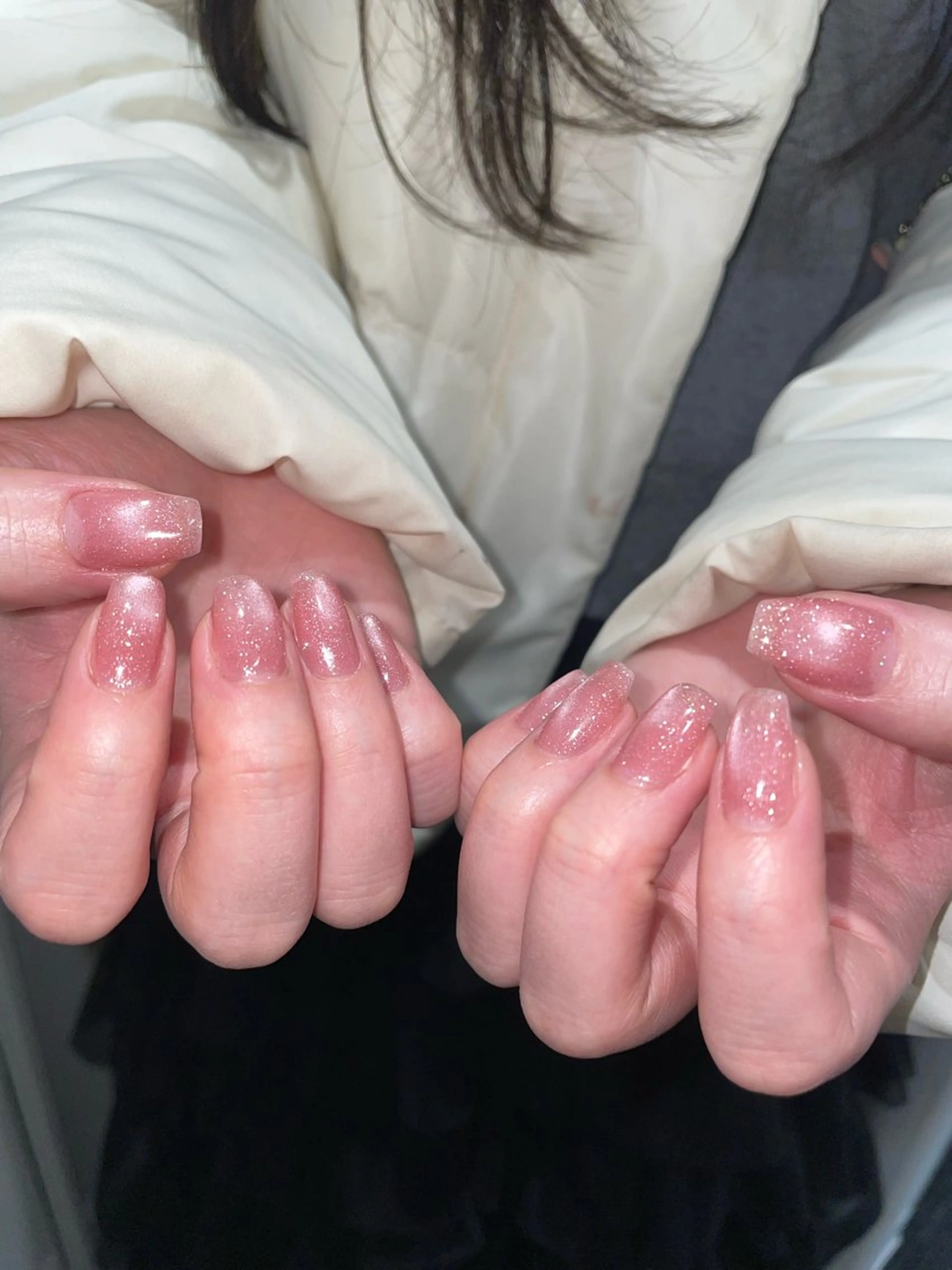 ネイル ラメ(グリッター) マグネットネイル ハンドネイル GO TODAY 吉祥寺Glint所属・うの 韓国ﾈｲﾙ໒꒱⋆⭒˚のネイルデザイン