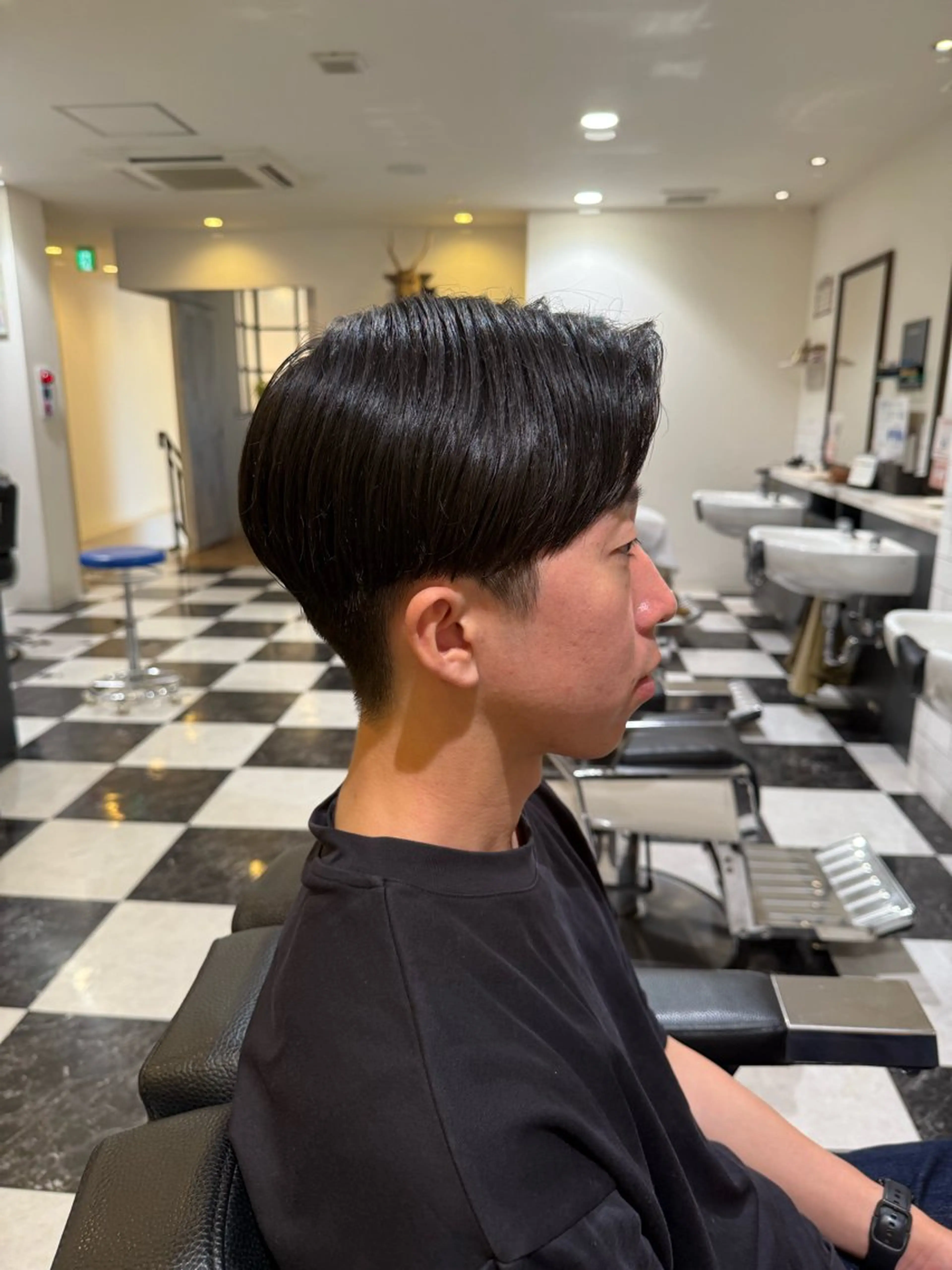 ミディアム メンズ 似合わせカットパーマ 長峯丈士のヘアスタイル