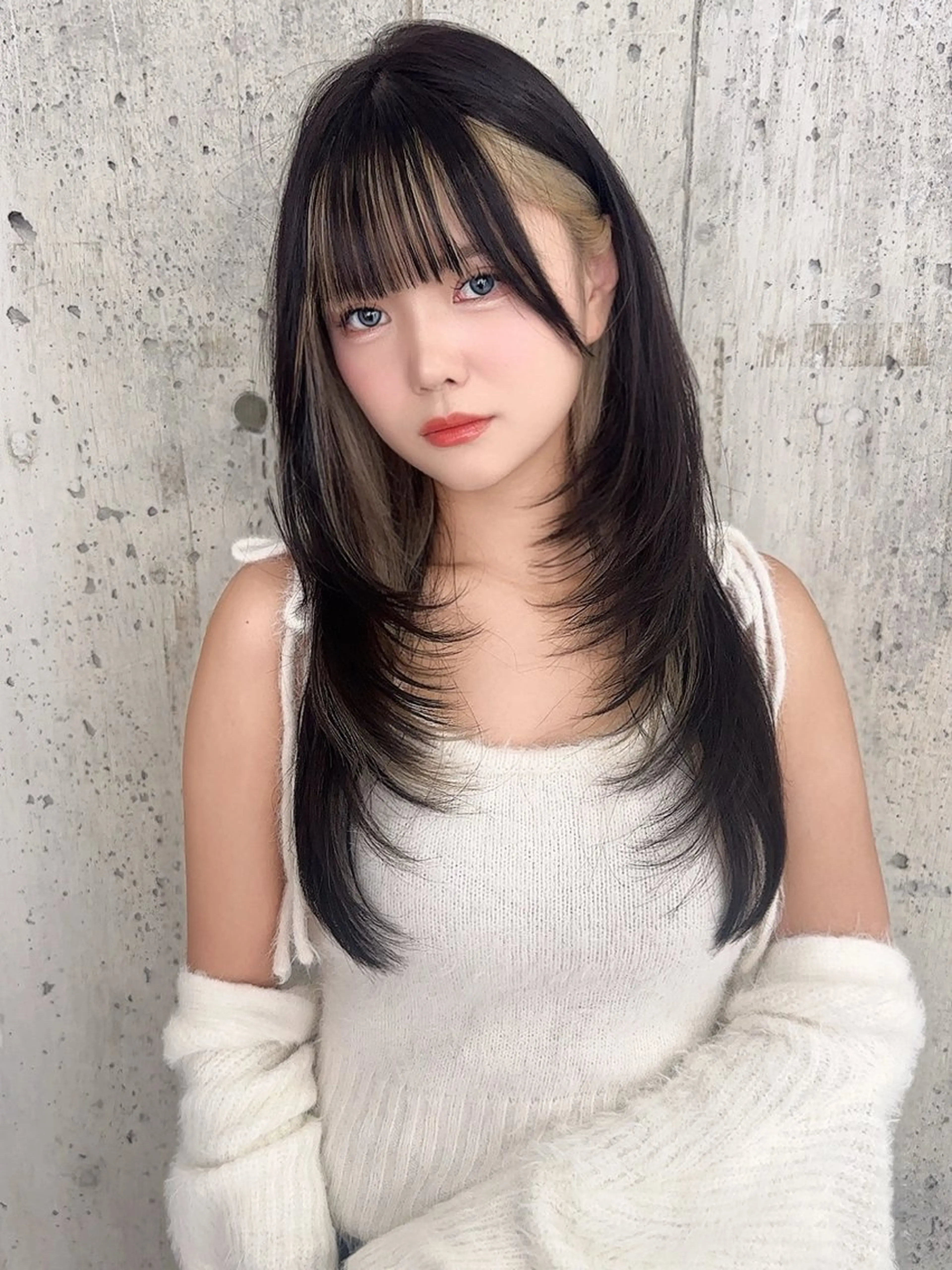 ロング 韓国ヘア/透明感 カラー/金子 愛優のヘアスタイル