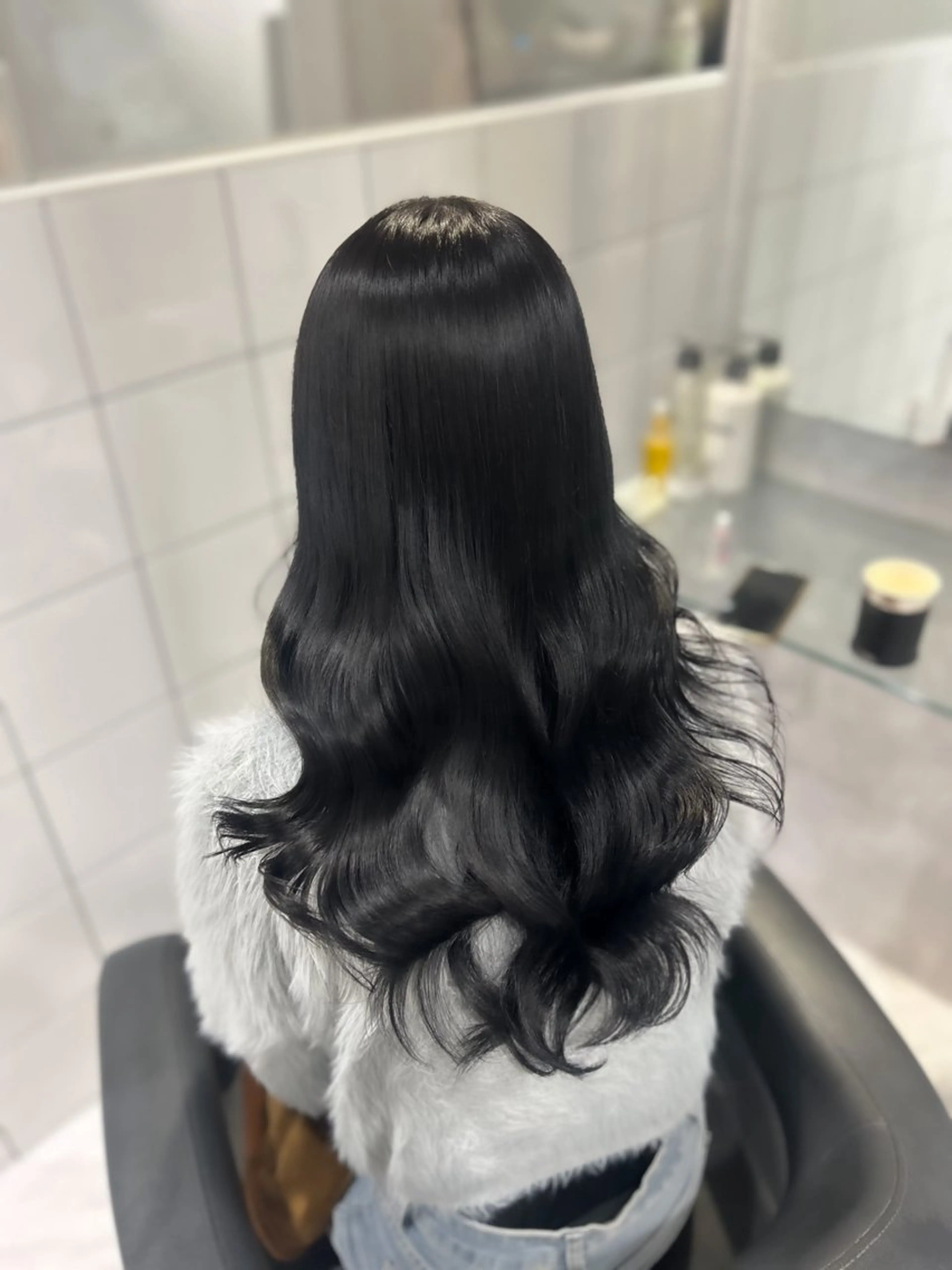 ロング カラー ヘアカラー トリートメント 表参道/透明感カラー /暗髪/ジュキヤのヘアスタイル