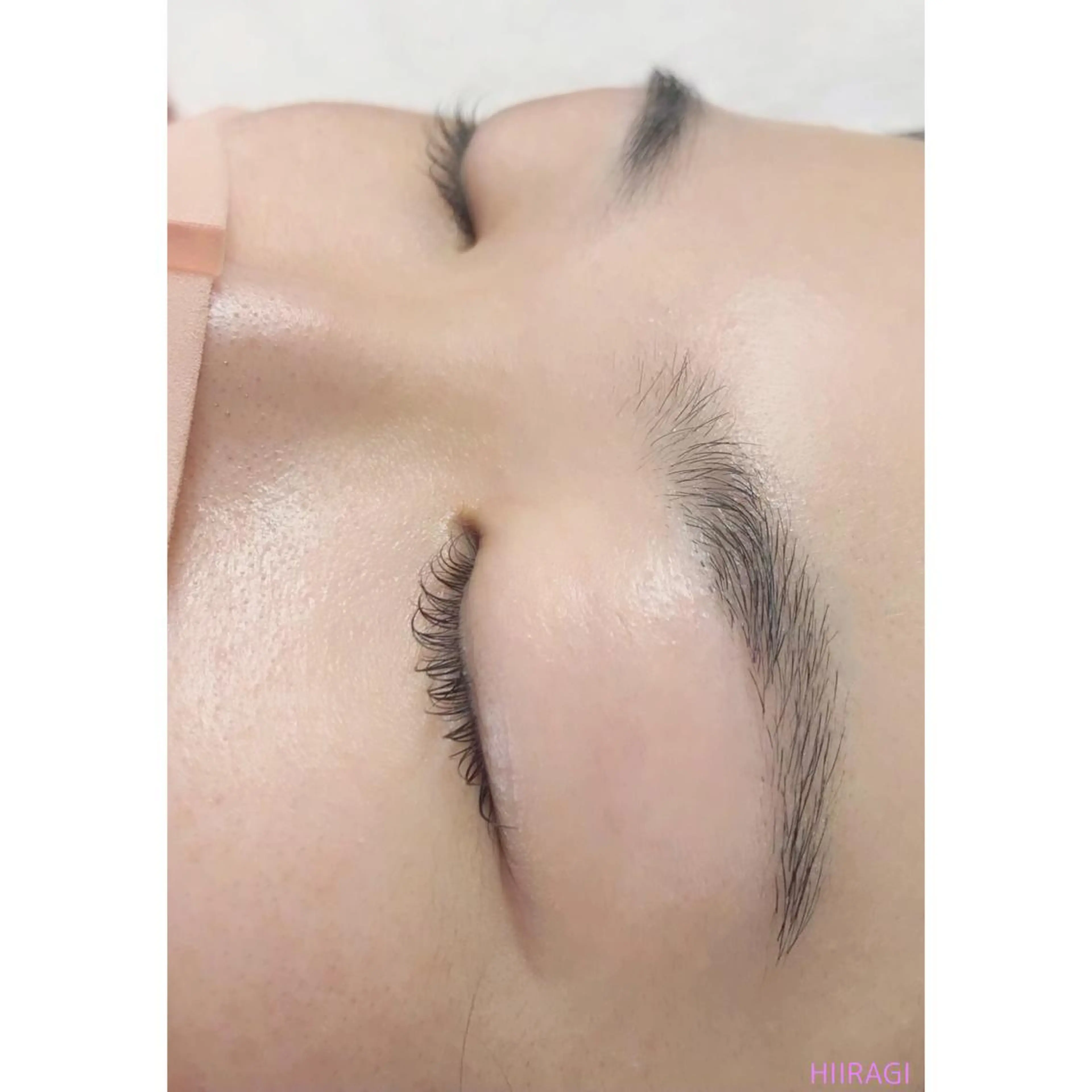 マツエク・マツパ Cカール ナチュラル まつげパーマ 美容室 HIIRAGIのマツエク・マツパデザイン