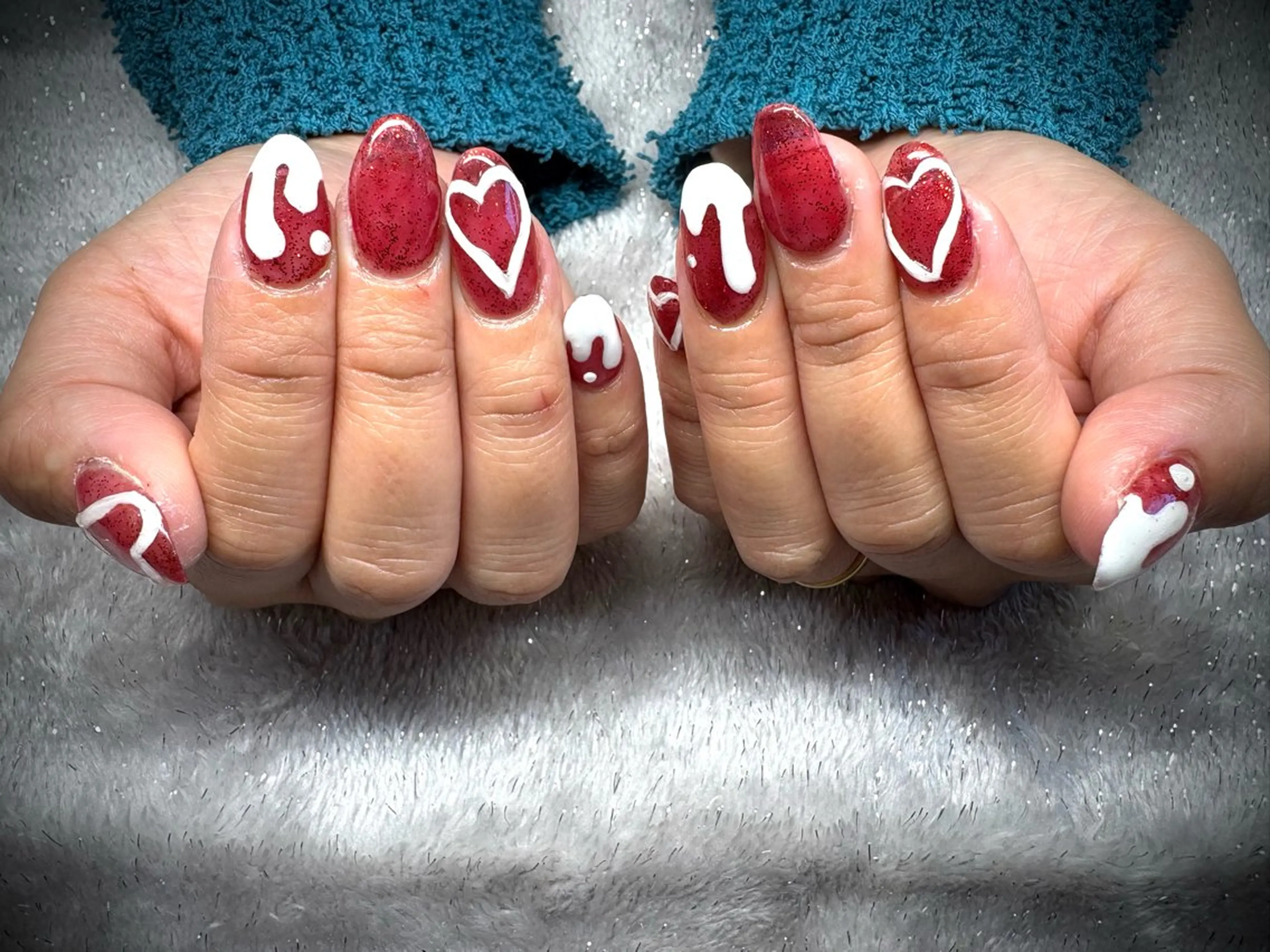 ネイル バレンタイン ハンドネイル nail.s misatoのネイルデザイン