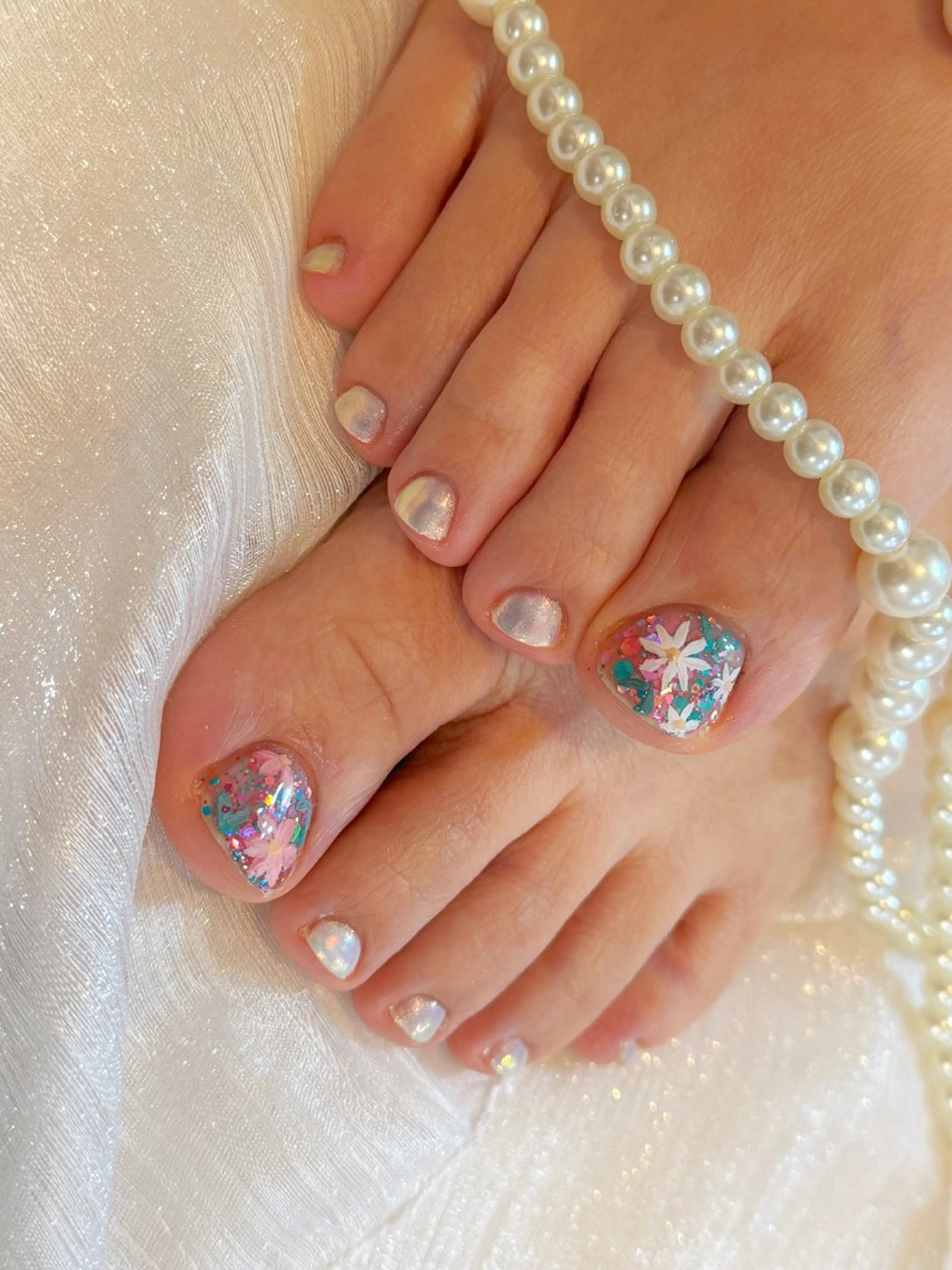 ネイル 春ネイル フットネイル MOMO nail所属・NIITSU 川崎のネイルデザイン