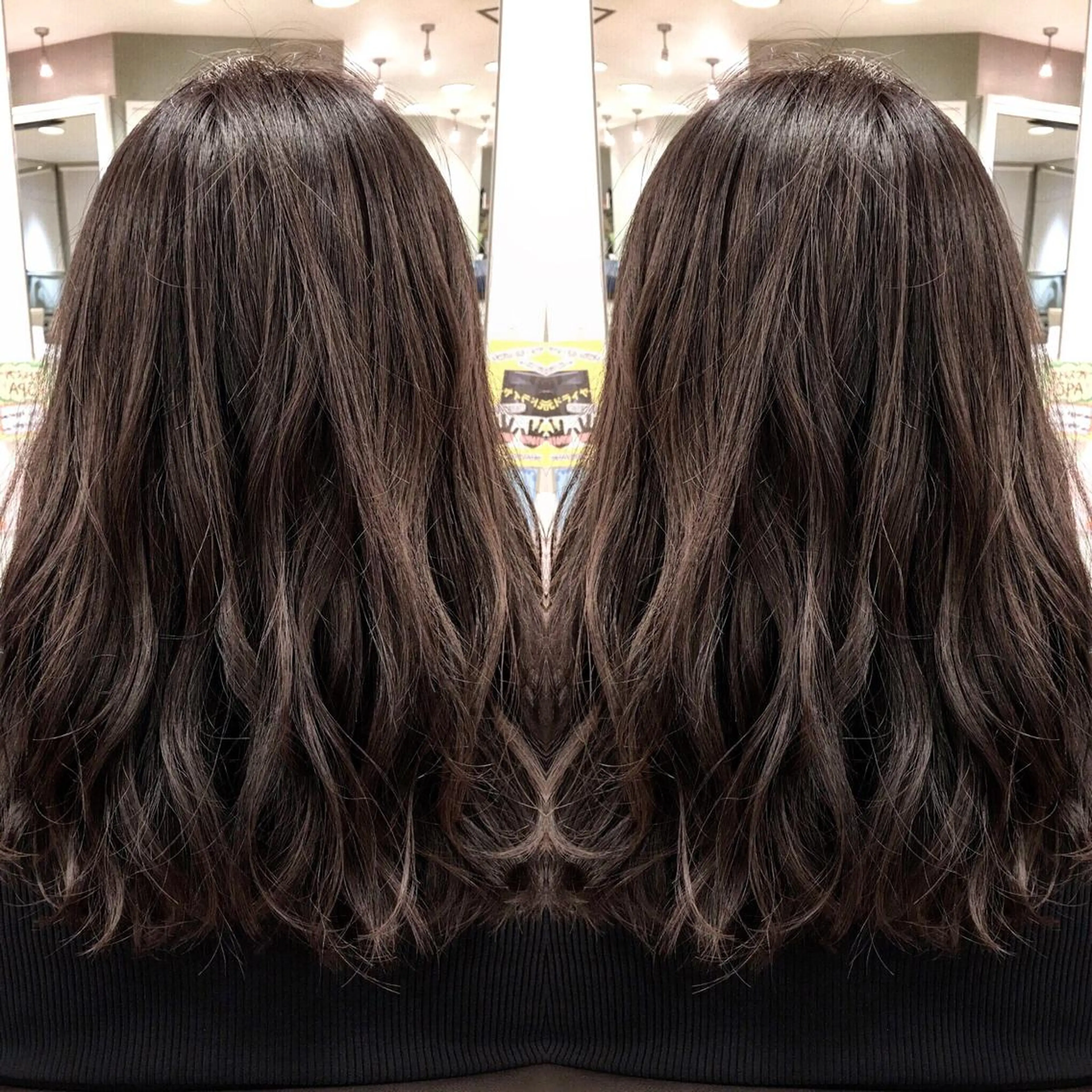 セミロング box  mico. mutsumiのヘアスタイル