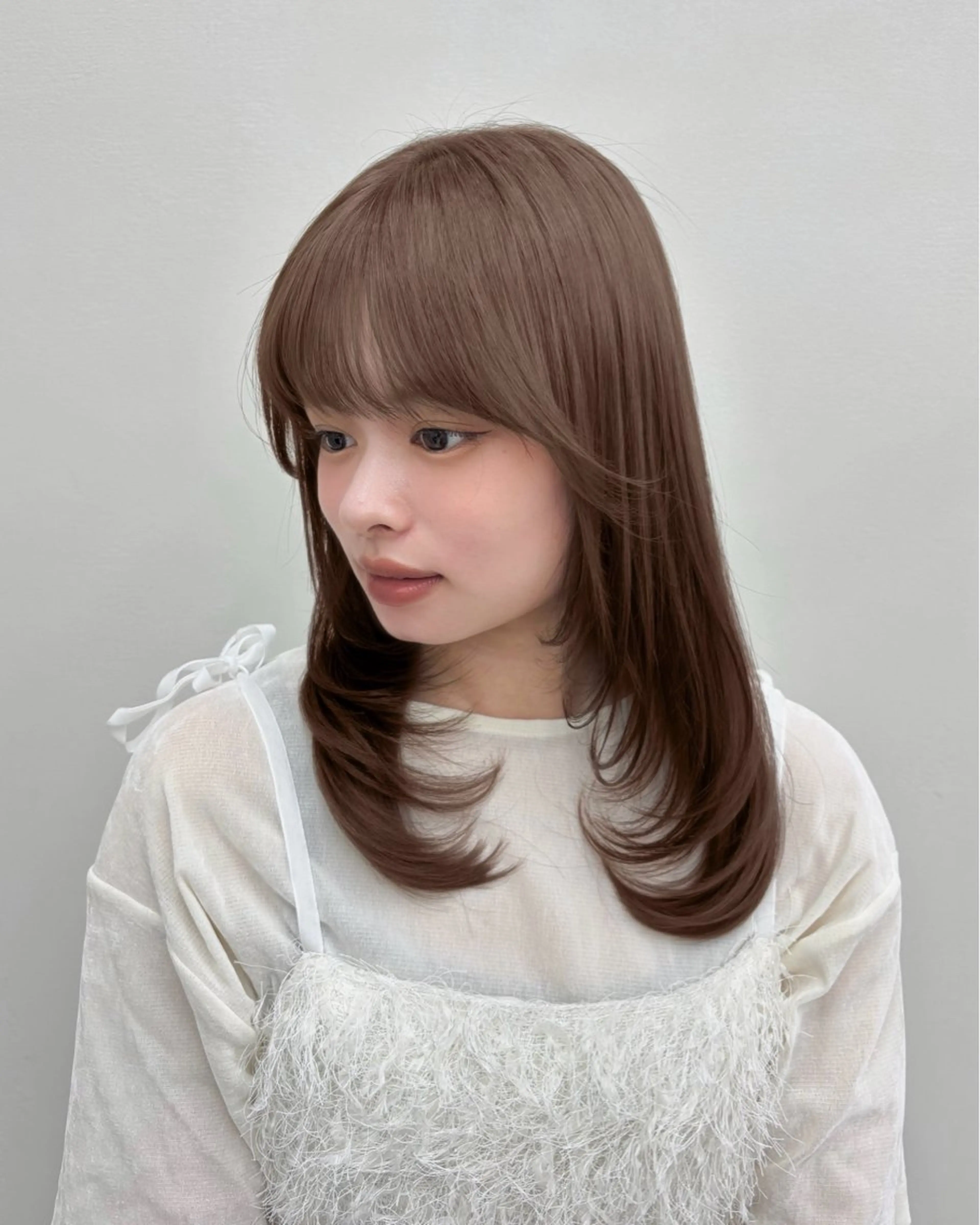 ミディアム 𝗆𝗂𝗒𝗎 🐈‍⬛🎀のヘアスタイル