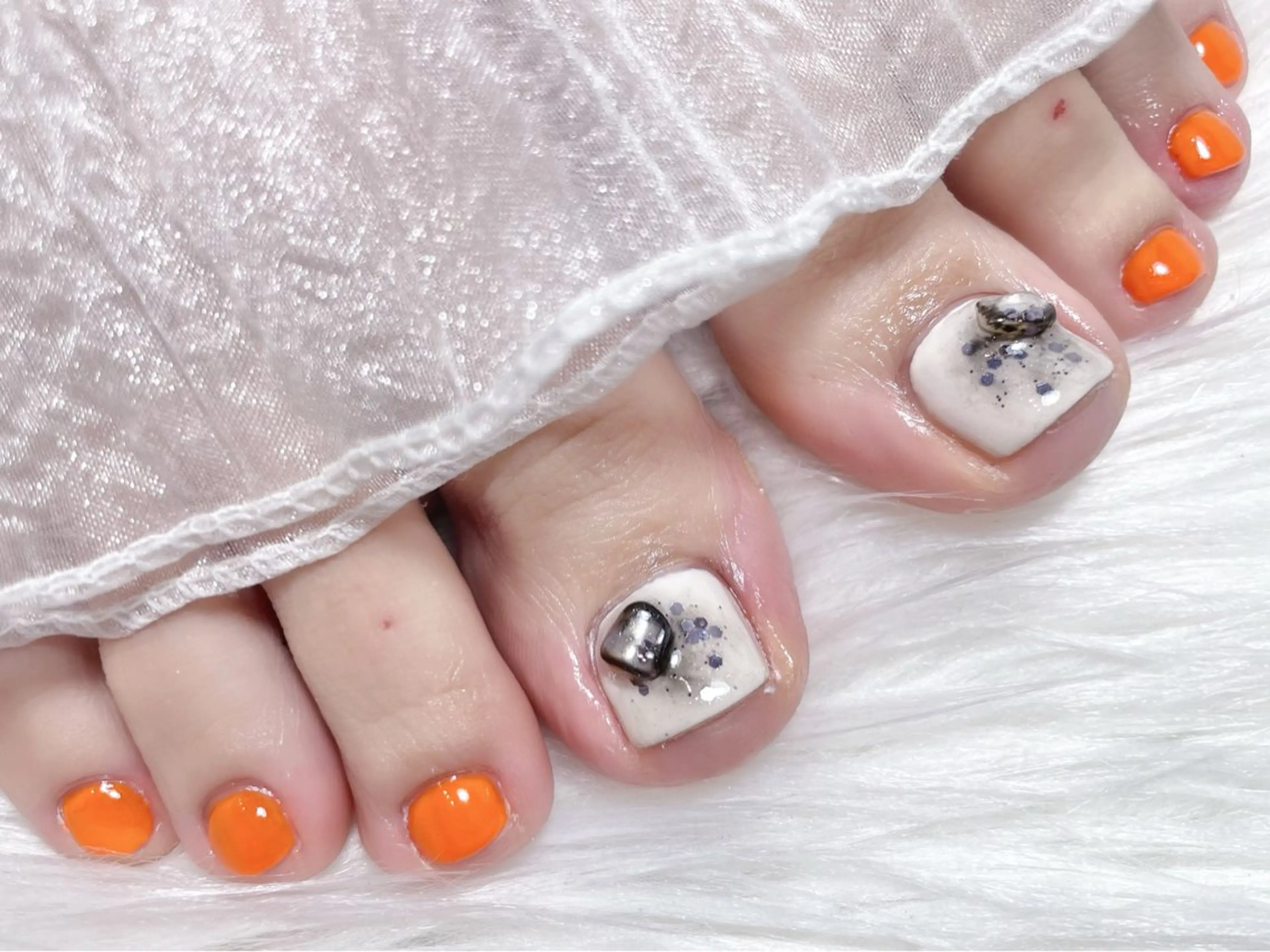 ネイル アートネイル フットネイル ニュアンスネイル フットネイル ゆりか ジョアアンジェ福島のネイルデザイン