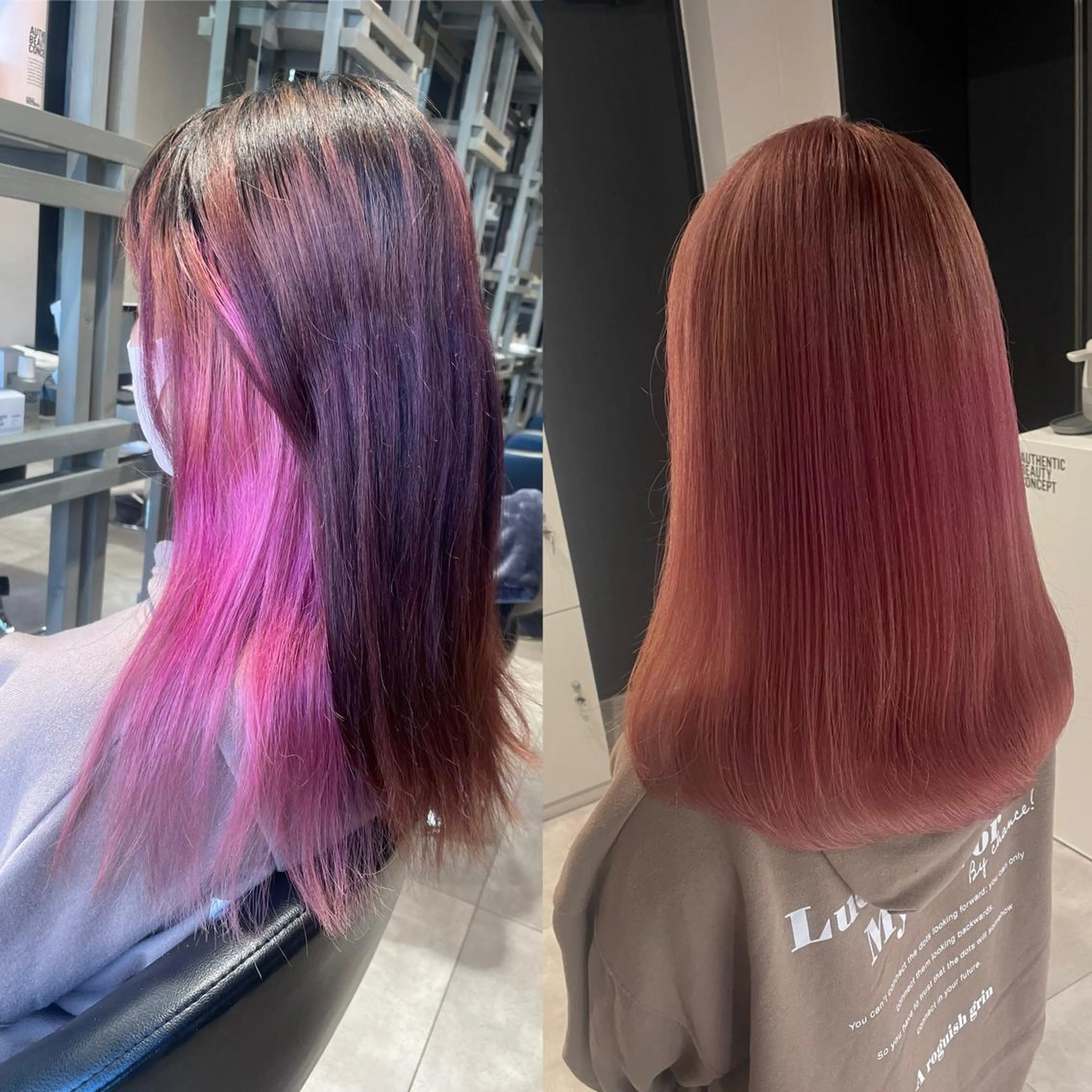 ミディアム カラー ブリーチ ケアブリーチ ヘアカラー ブリーチ👩‍🦳/ ‪✂︎MANAMIのヘアスタイル