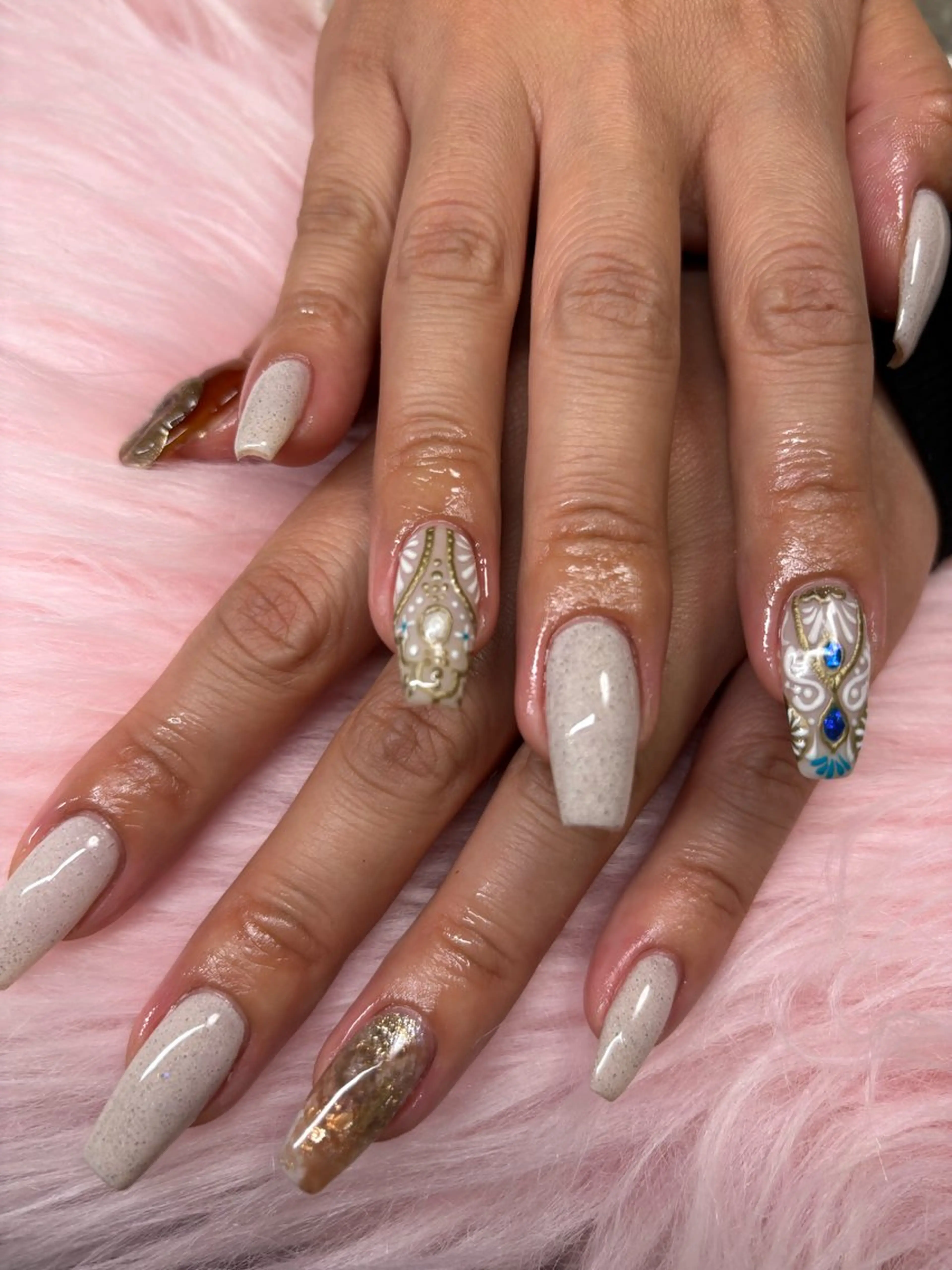 ネイル rukianail 新里のネイルデザイン