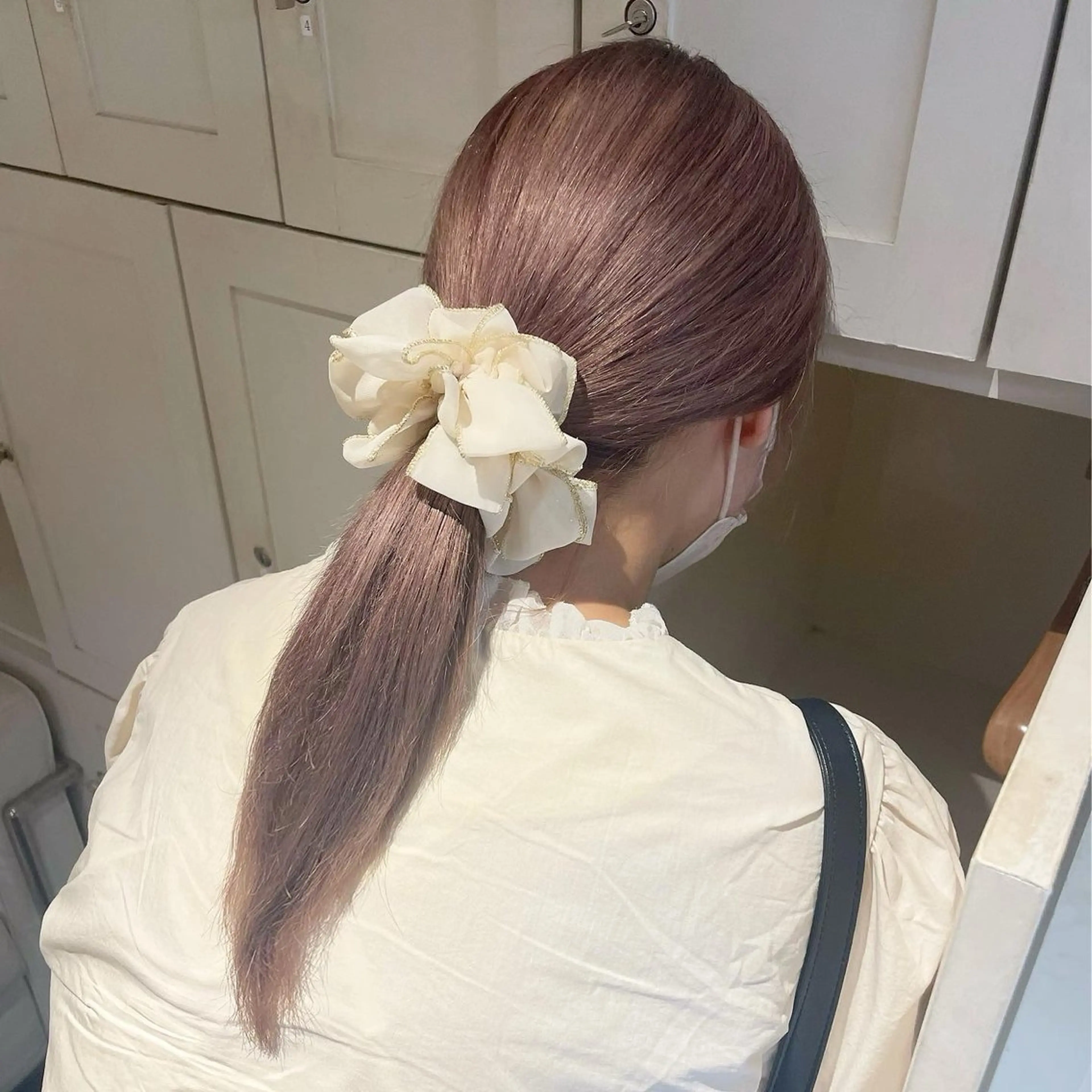 セミロング ヘアカラー トリートメント ♡似合わせハイトーン ♡maiのヘアスタイル