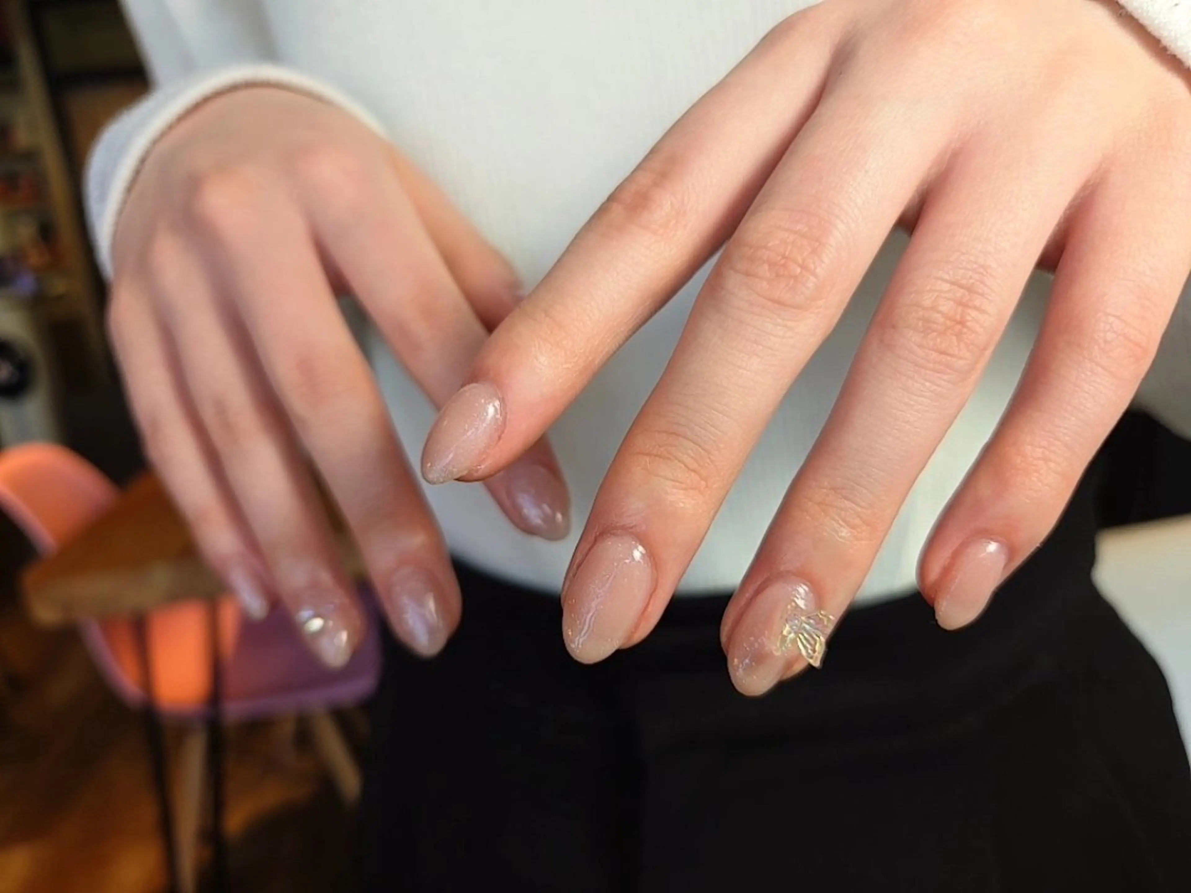 ネイル ラメ(グリッター) Nude所属・nude | reinaのネイルデザイン