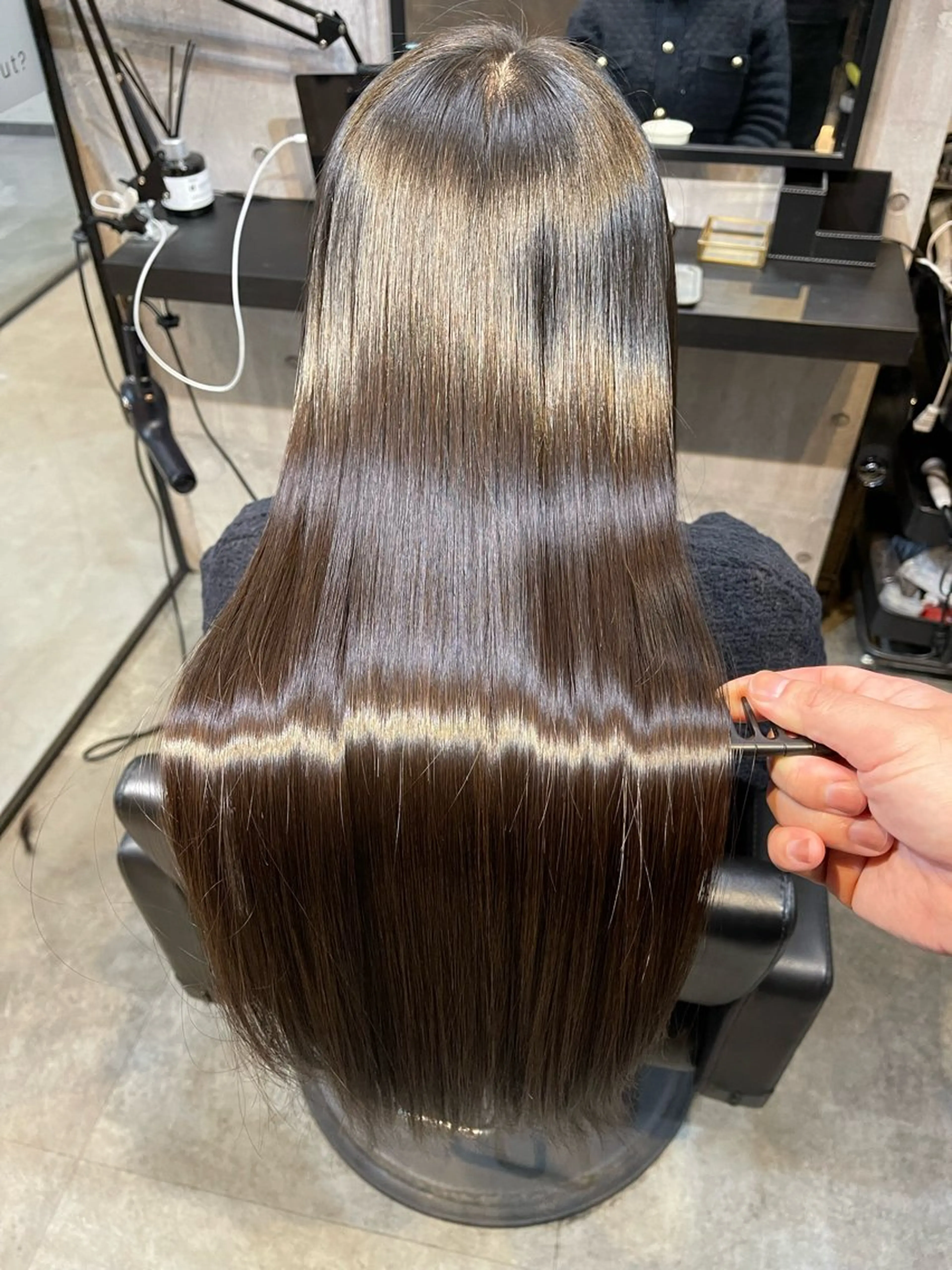 ロング 髪質改善 縮毛矯正 髪質改善縮毛矯正 💍谷口克也のヘアスタイル