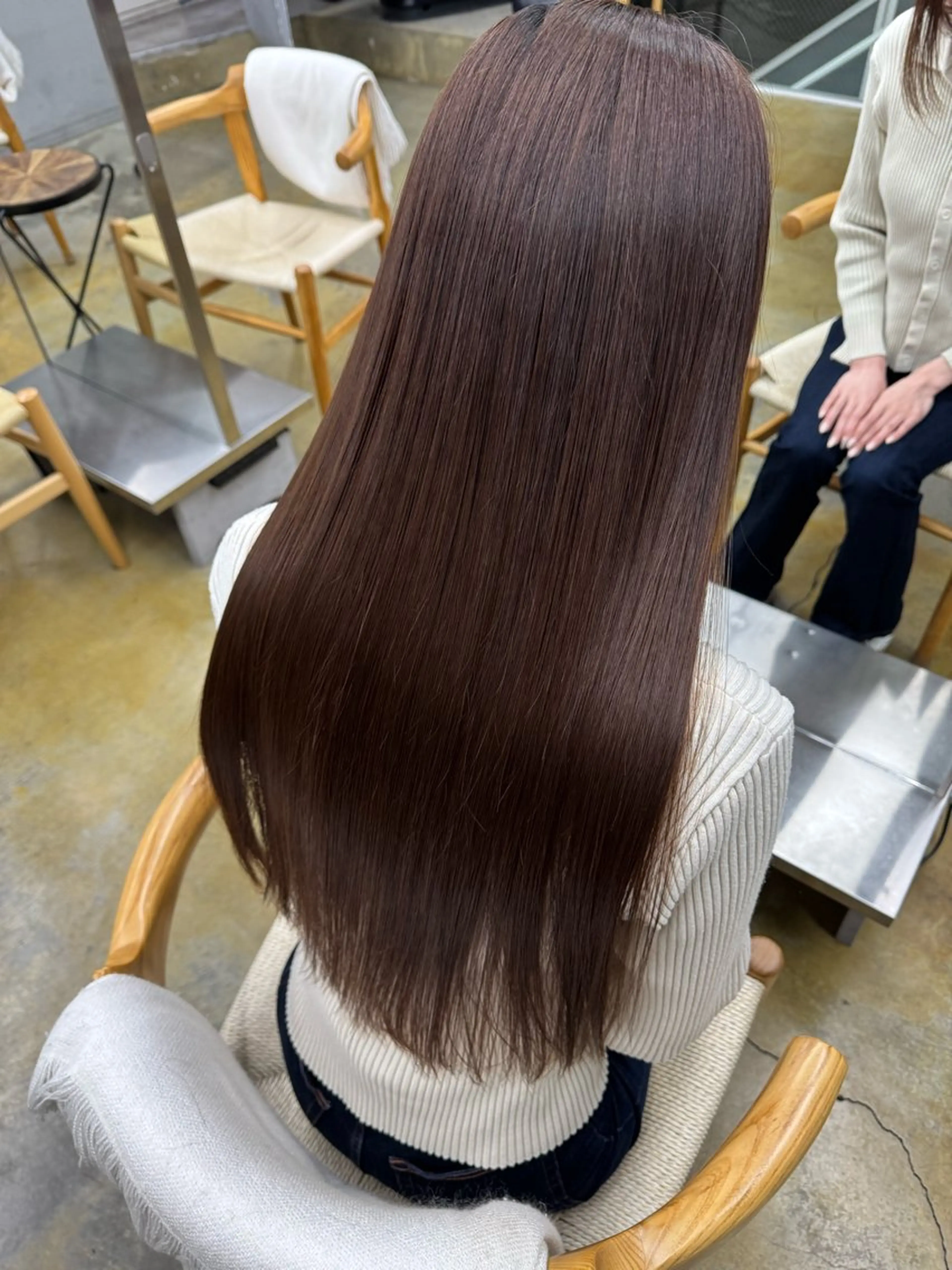 カラー トリートメント maina/透明感 ベージュ/ブラウンのヘアスタイル